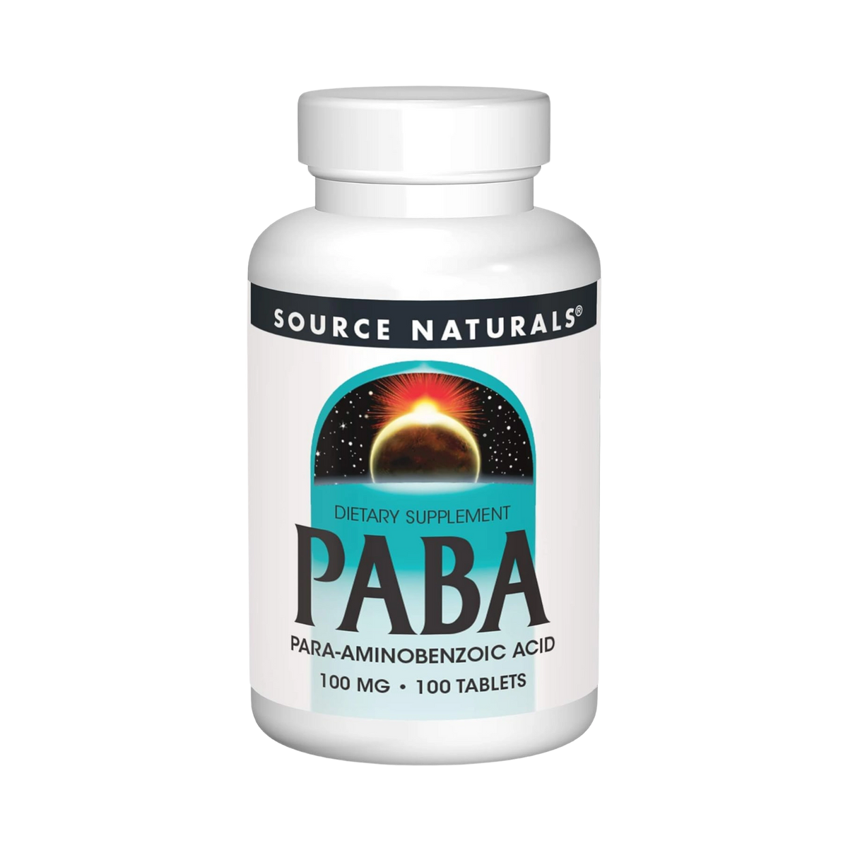 Source Naturals, PABA, 100 Mg, 100 Tablets