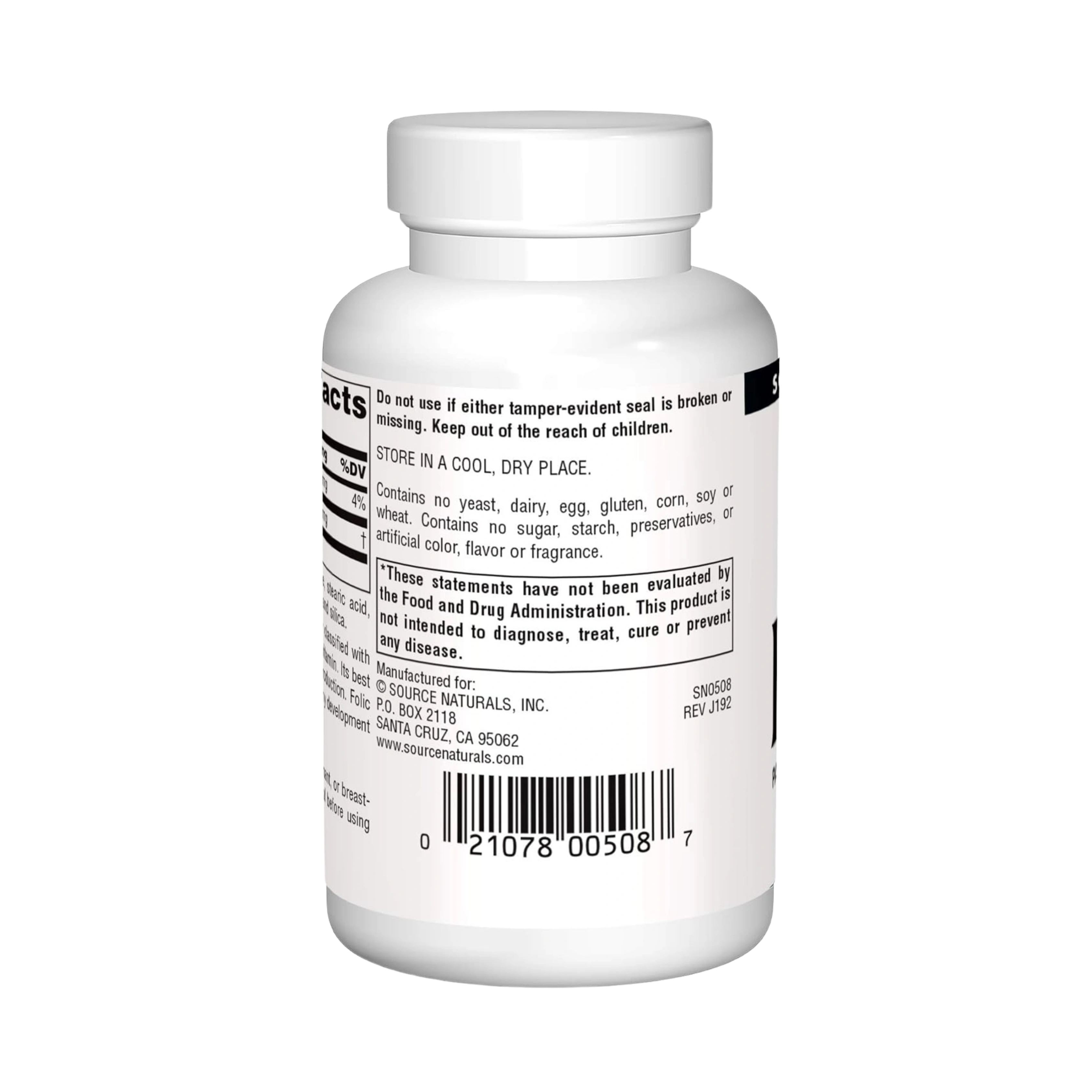 Source Naturals, PABA, 100 Mg, 250 Tablets