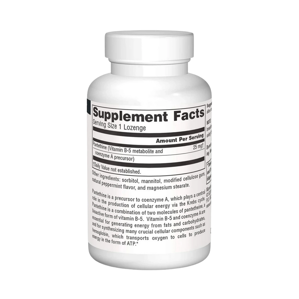 Source Naturals, Pantethine, 25 Mg, 30 Lozenge
