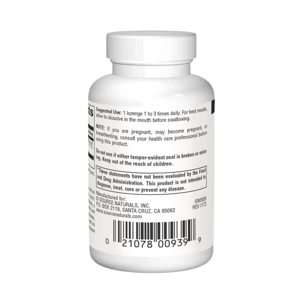 Source Naturals, Pantethine, 25 Mg, 60 Lozenge