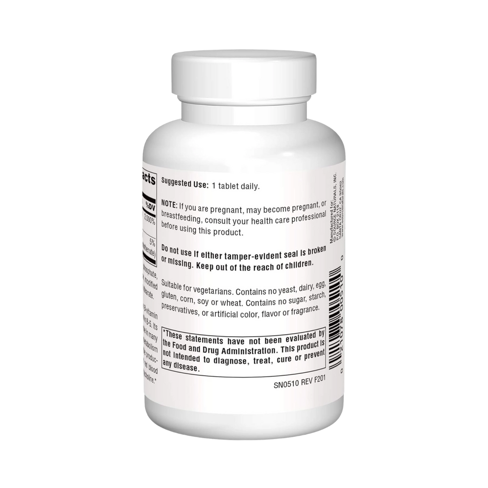 Source Naturals, Pantothenic Acid 100 Mg, 250 Tablets