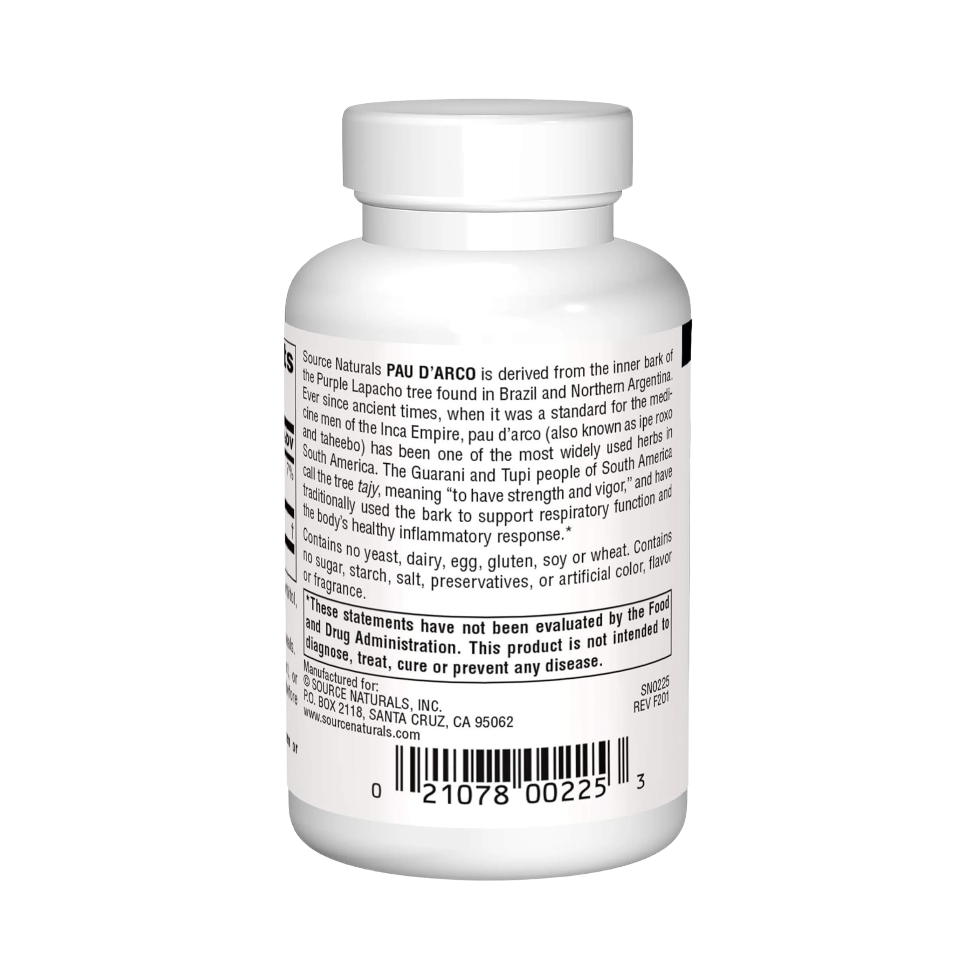 Source Naturals, Pau D'Arco, 500 Mg, 100 Tablets