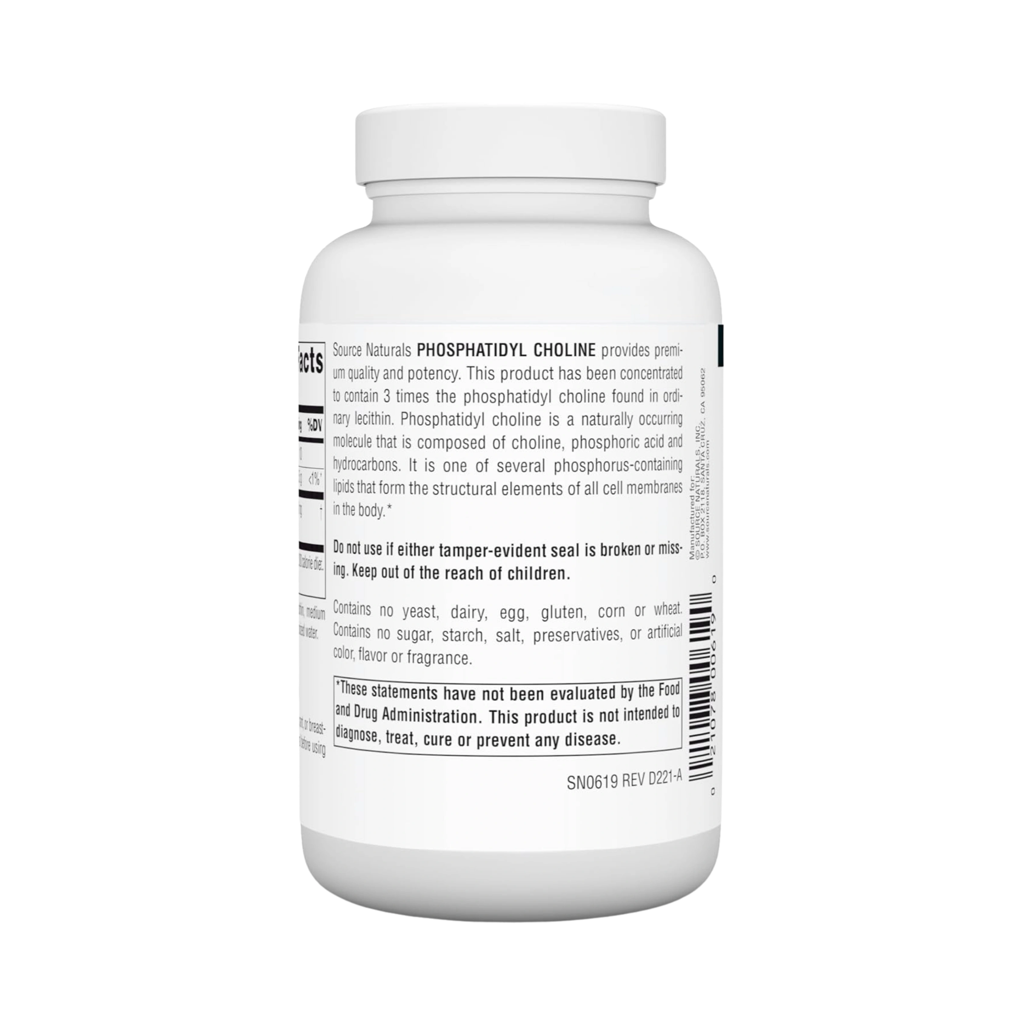 Source Naturals, Phosphatidyl Choline, 420 Mg, 90 Softgels