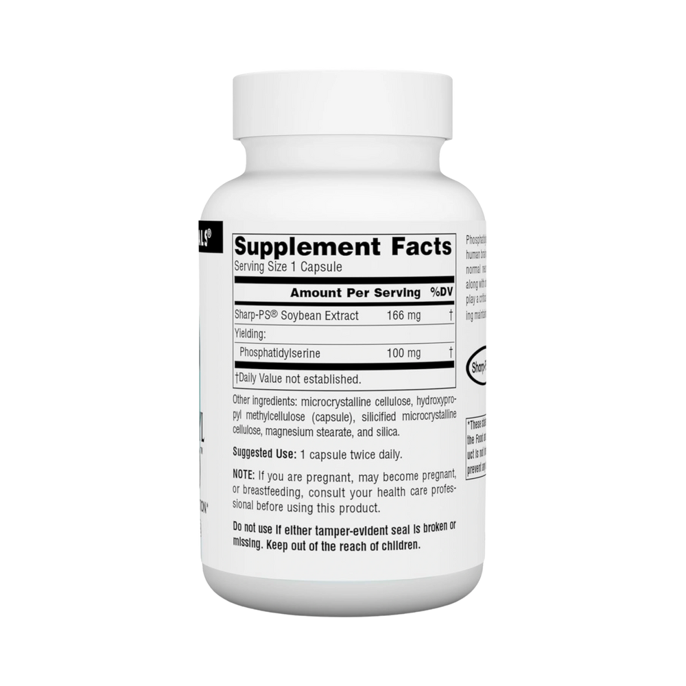 Source Naturals, Phosphatidyl Serine 100, 100 Mg, 60 Capsules