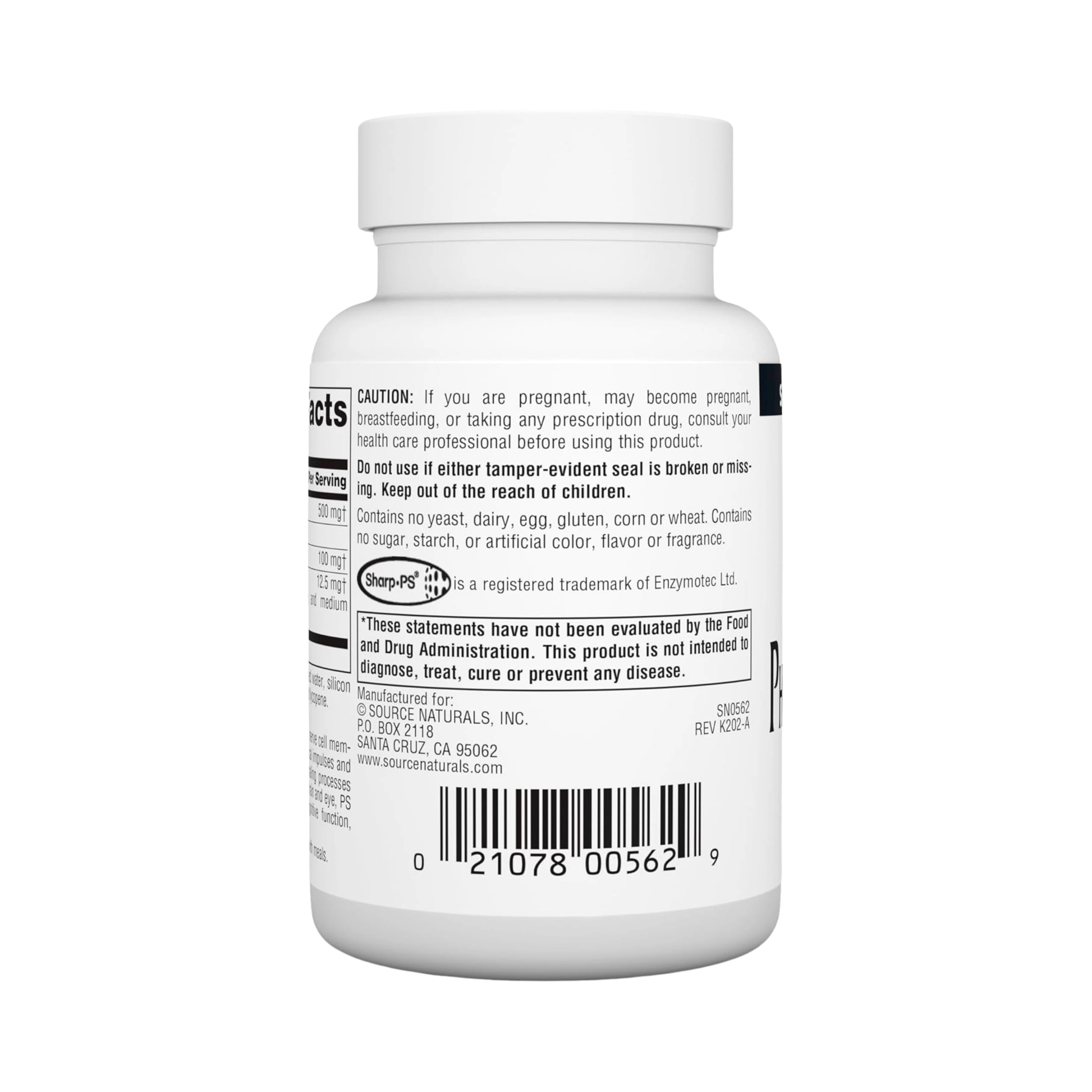Source Naturals, Phosphatidyl Serine Complex, 500 Mg, 60 Softgels