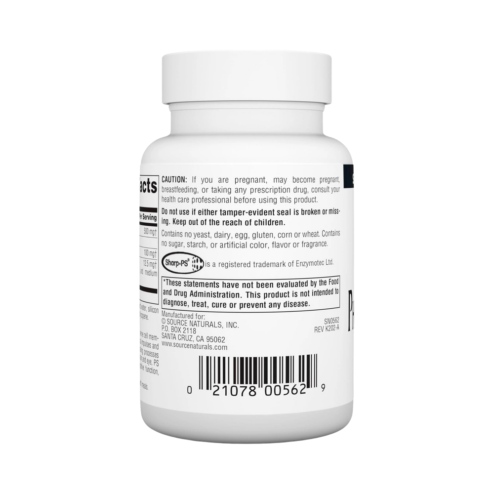 Source Naturals, Phosphatidyl Serine Complex, 500 Mg, 60 Softgels