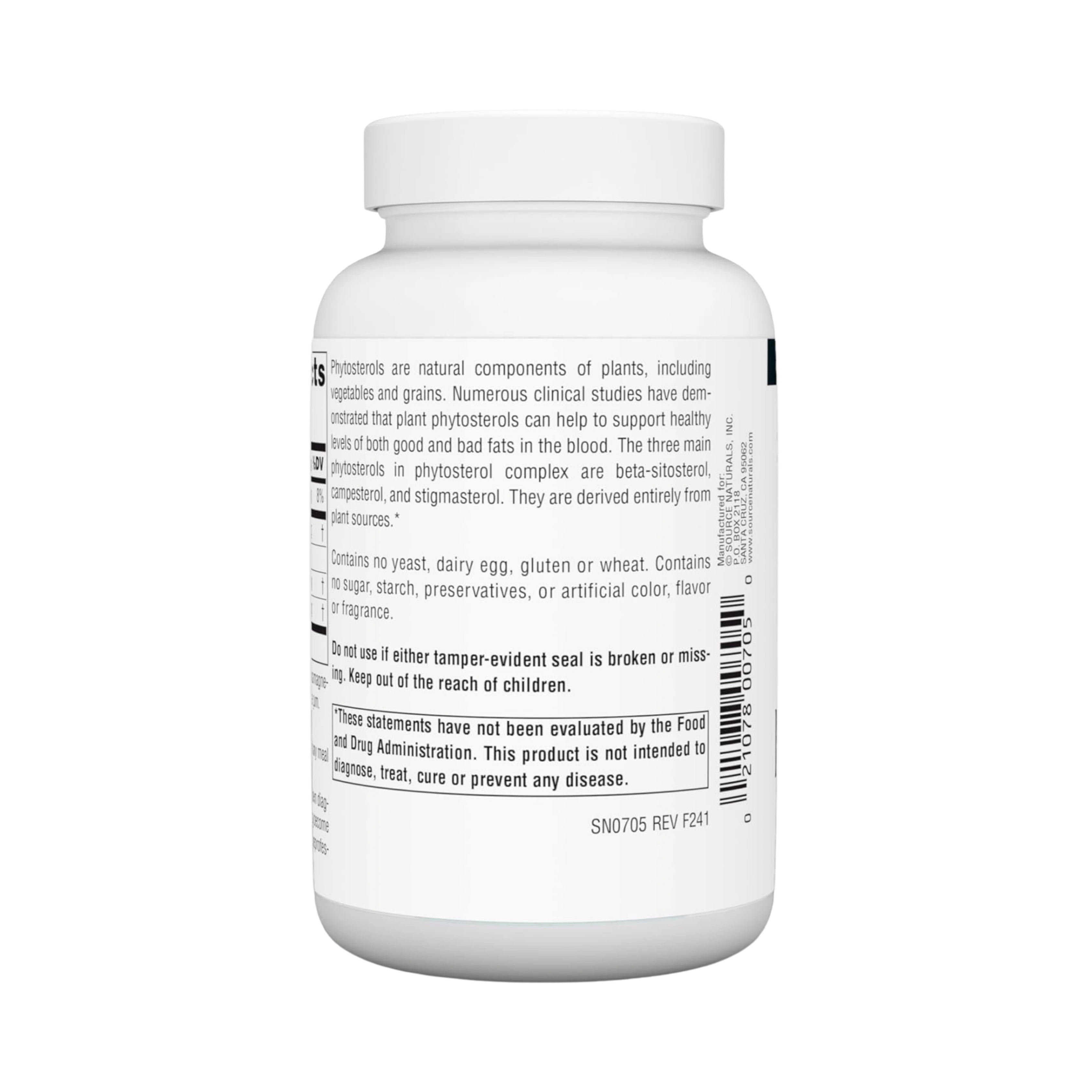Source Naturals, Phytosterol Complex with Beta-Sitosterol, 113 Mg, 180 Tablets
