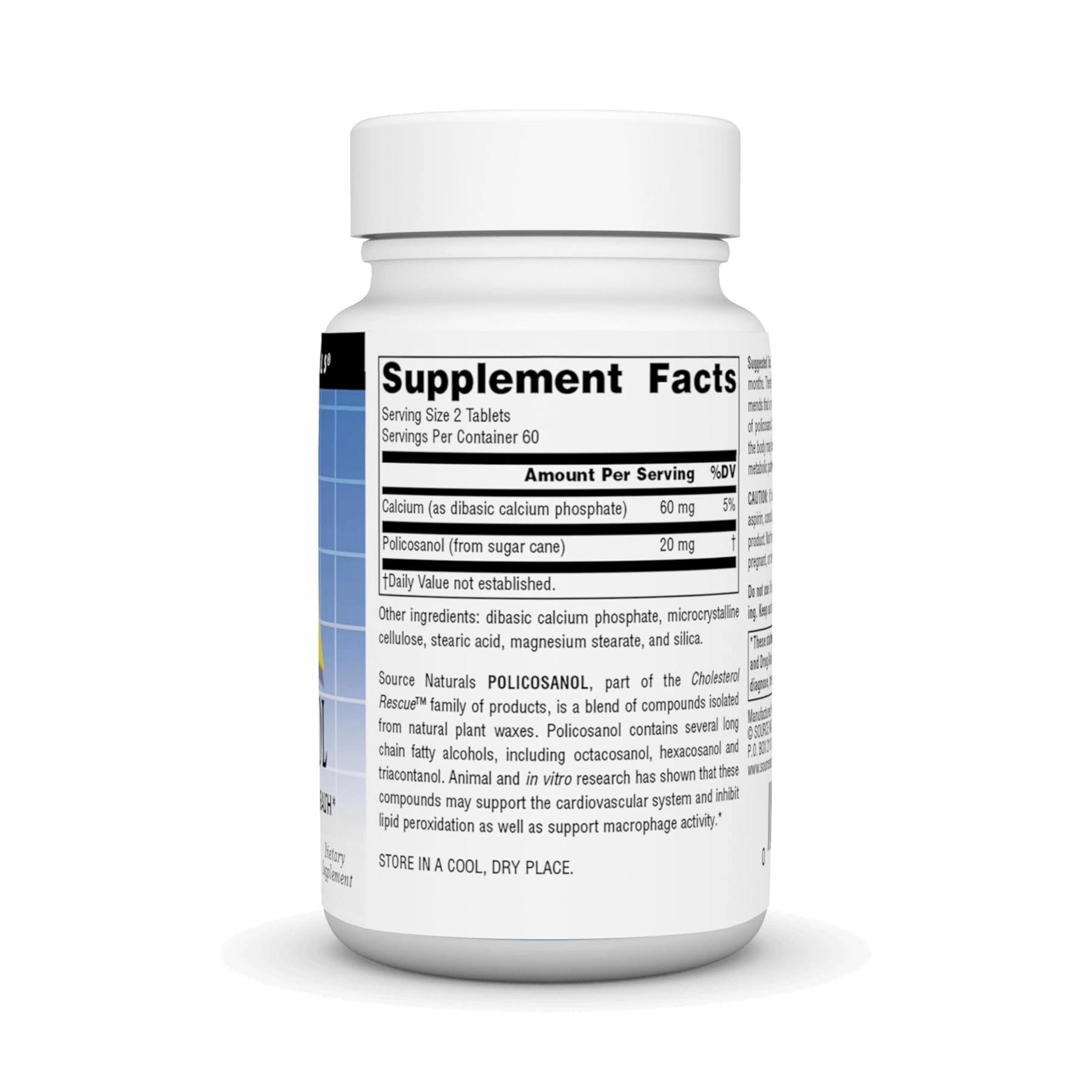 Source Naturals, Policosanol, 10 Mg, 120 Tablets