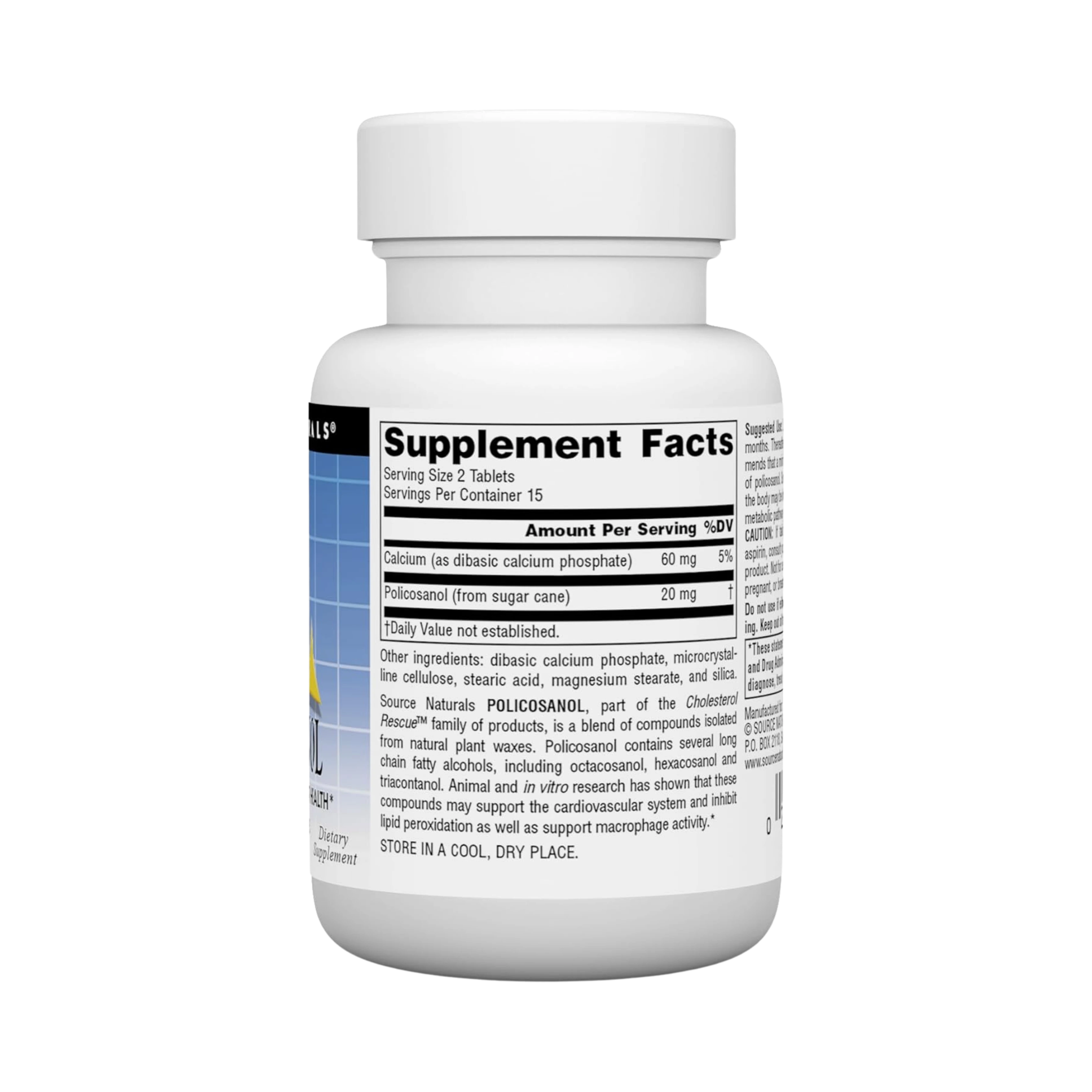 Source Naturals, Policosanol, 10 Mg, 30 Tablets