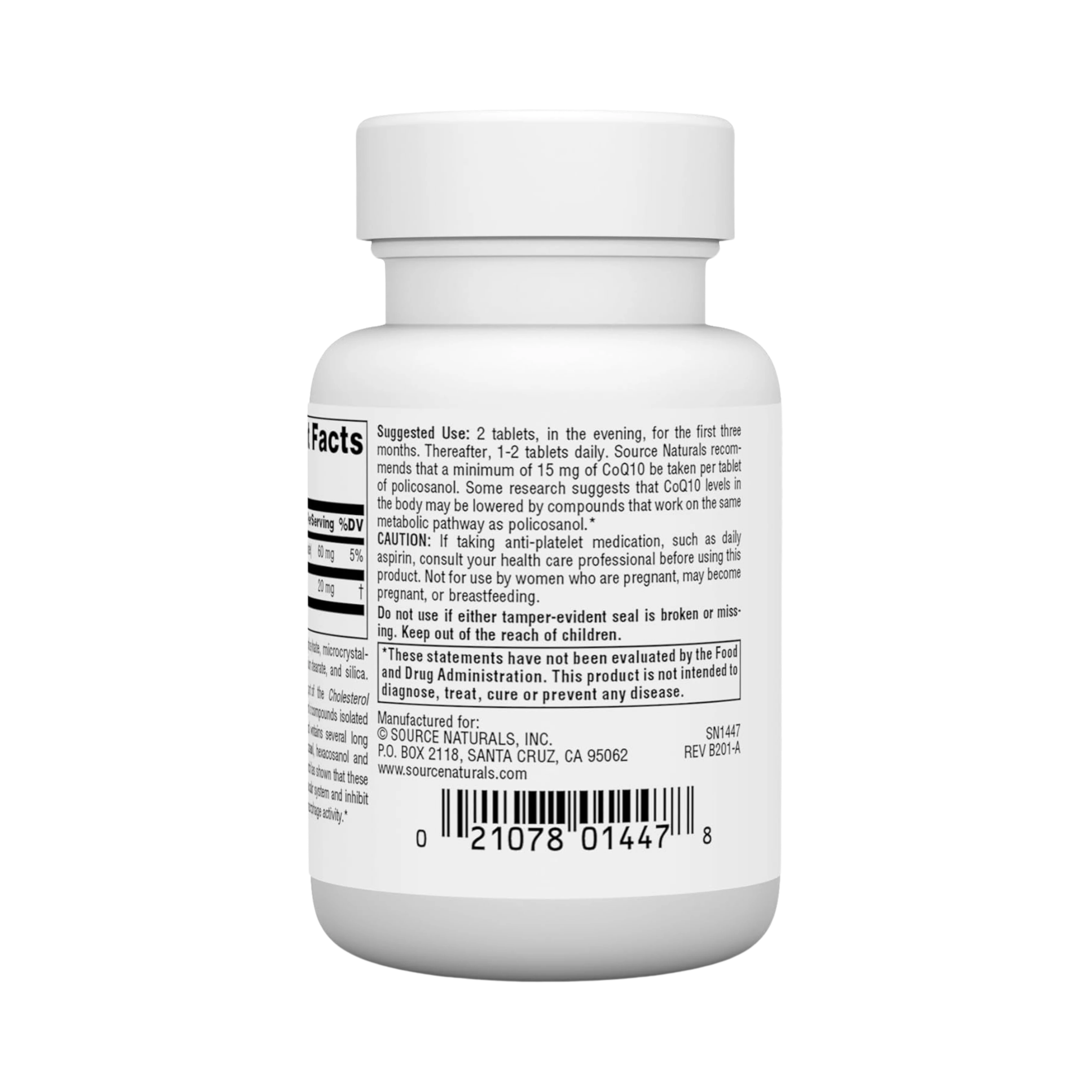 Source Naturals, Policosanol, 10 Mg, 30 Tablets