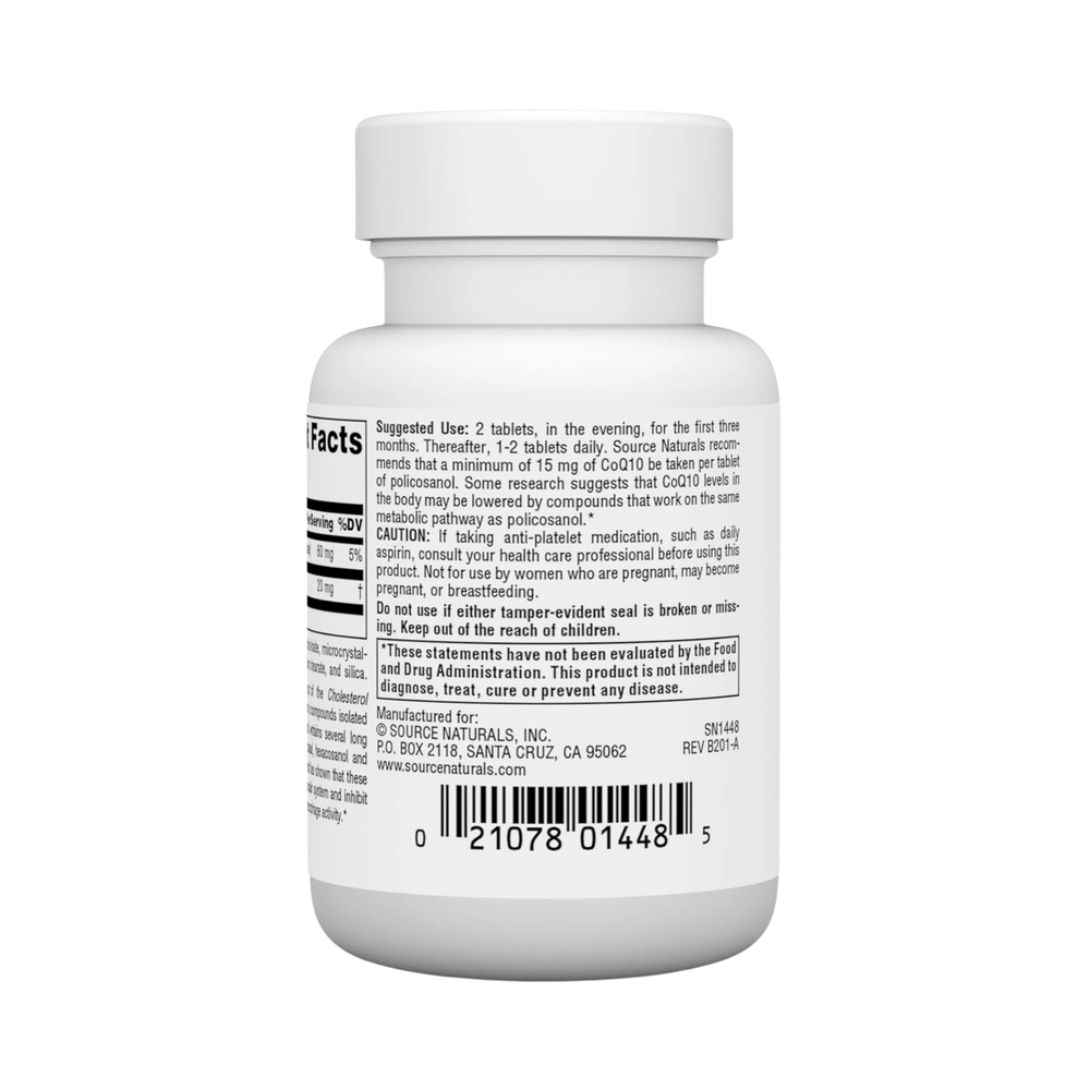 Source Naturals, Policosanol, 10 Mg, 60 Tablets