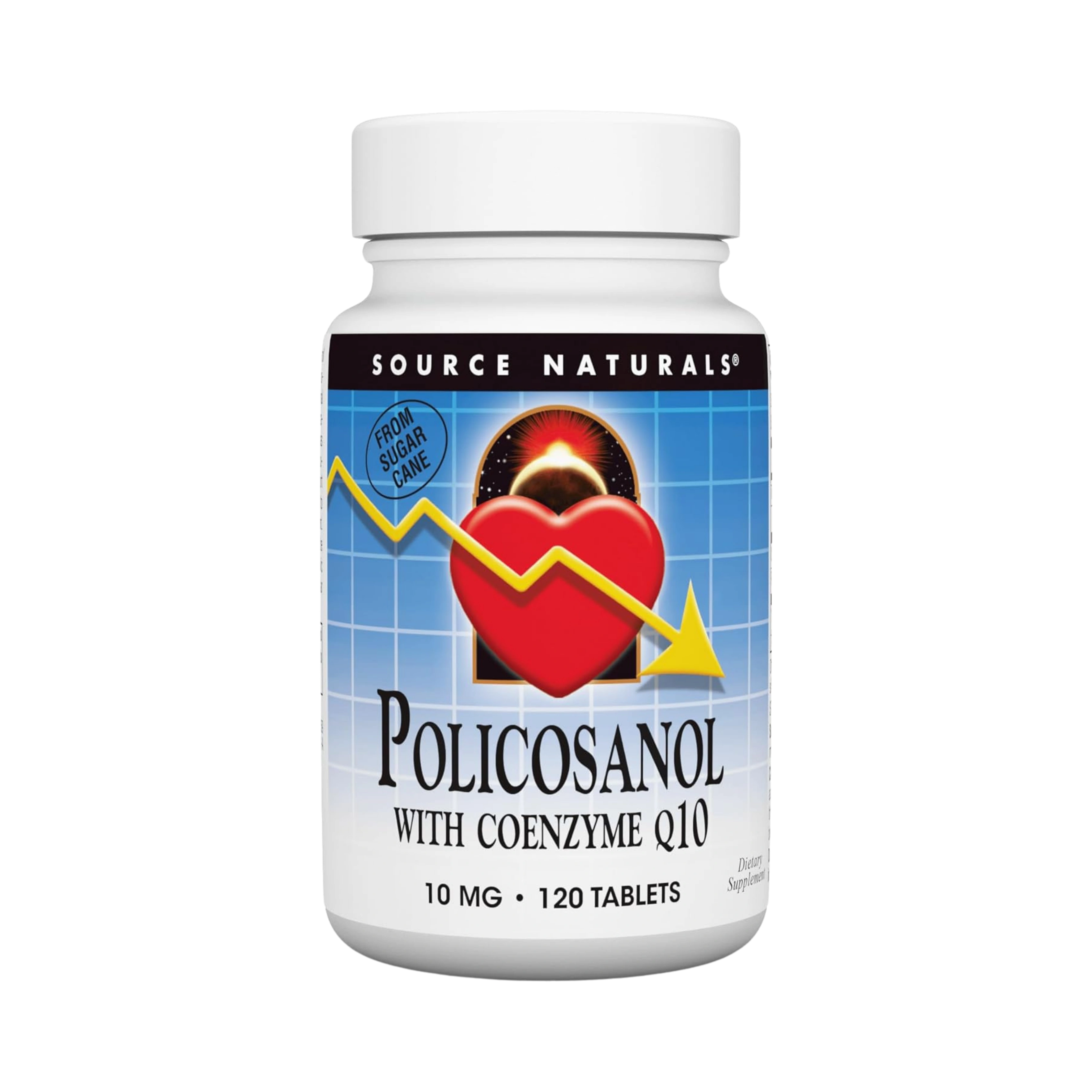 Source Naturals, Policosanol with Coenzyme Q10, 10 Mg, 120 Tablets