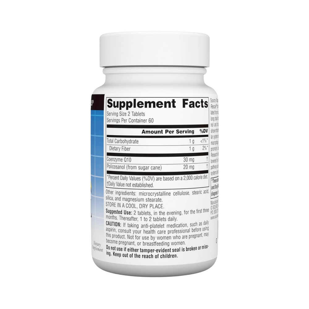 Source Naturals, Policosanol with Coenzyme Q10, 10 Mg, 120 Tablets