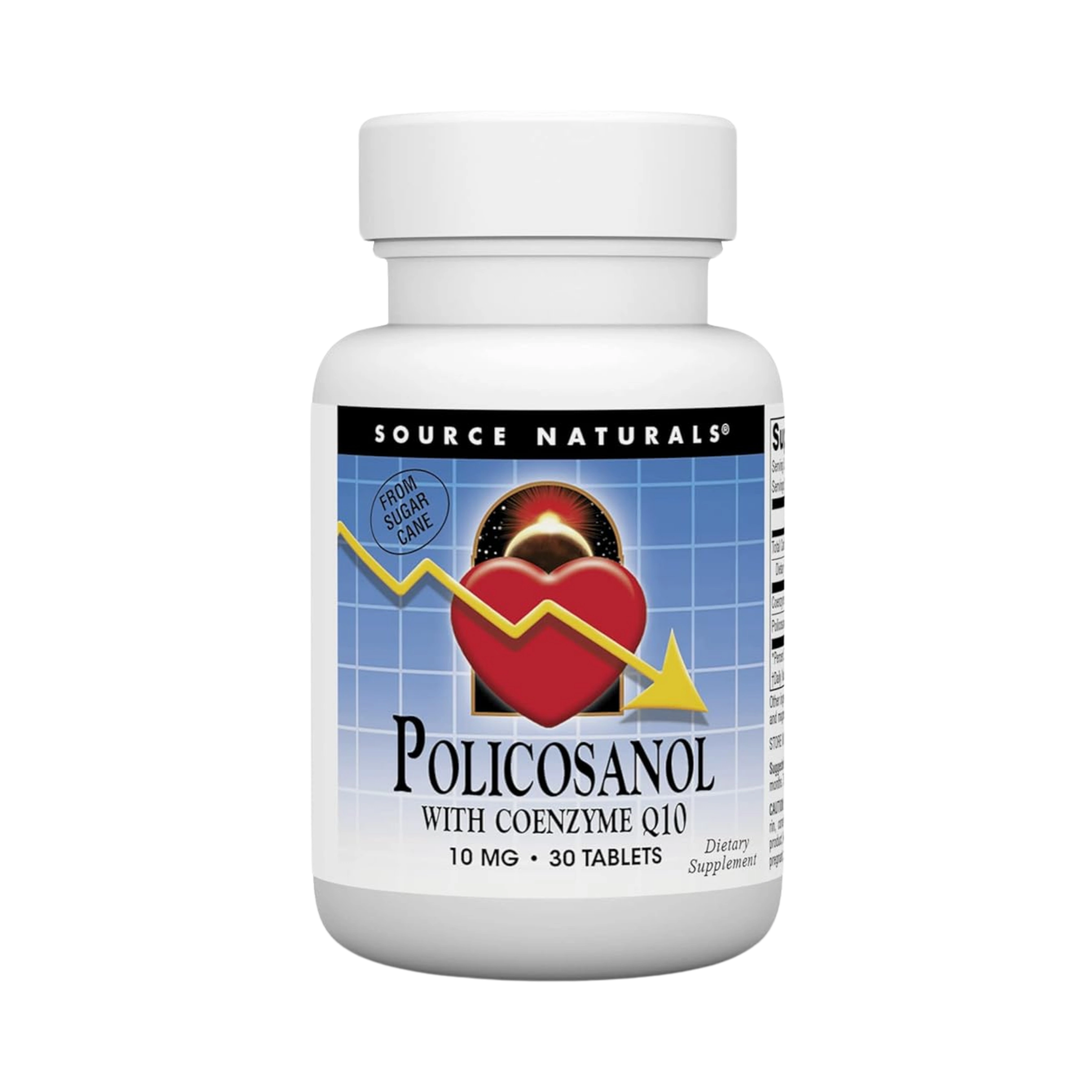 Source Naturals, Policosanol with Coenzyme Q10, 10 Mg, 30 Tablets