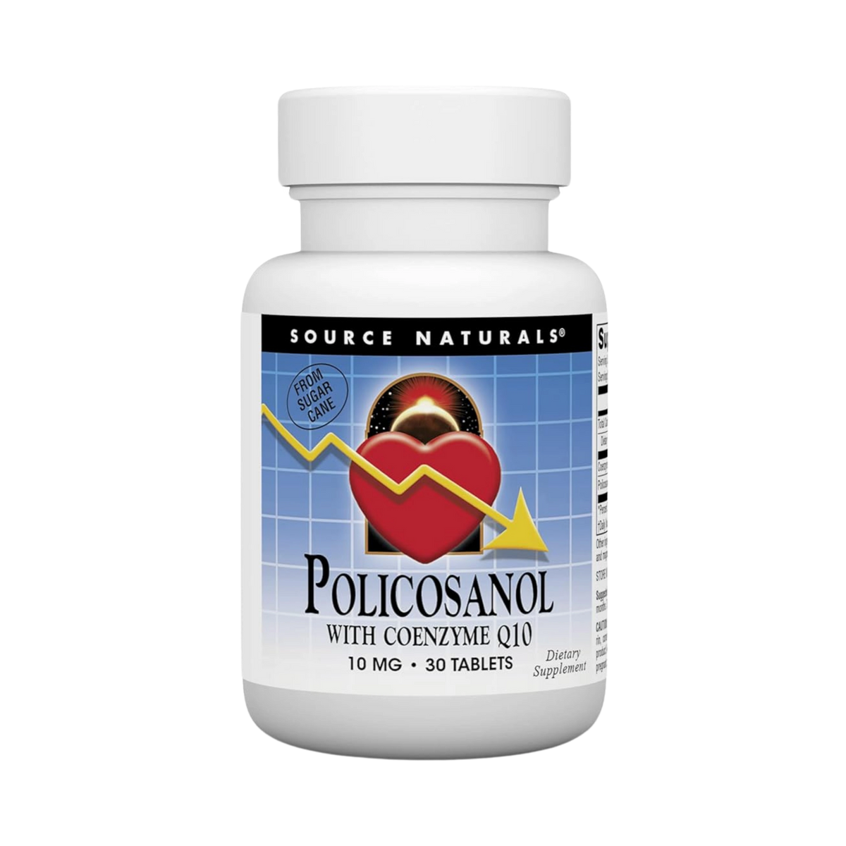 Source Naturals, Policosanol with Coenzyme Q10, 10 Mg, 30 Tablets