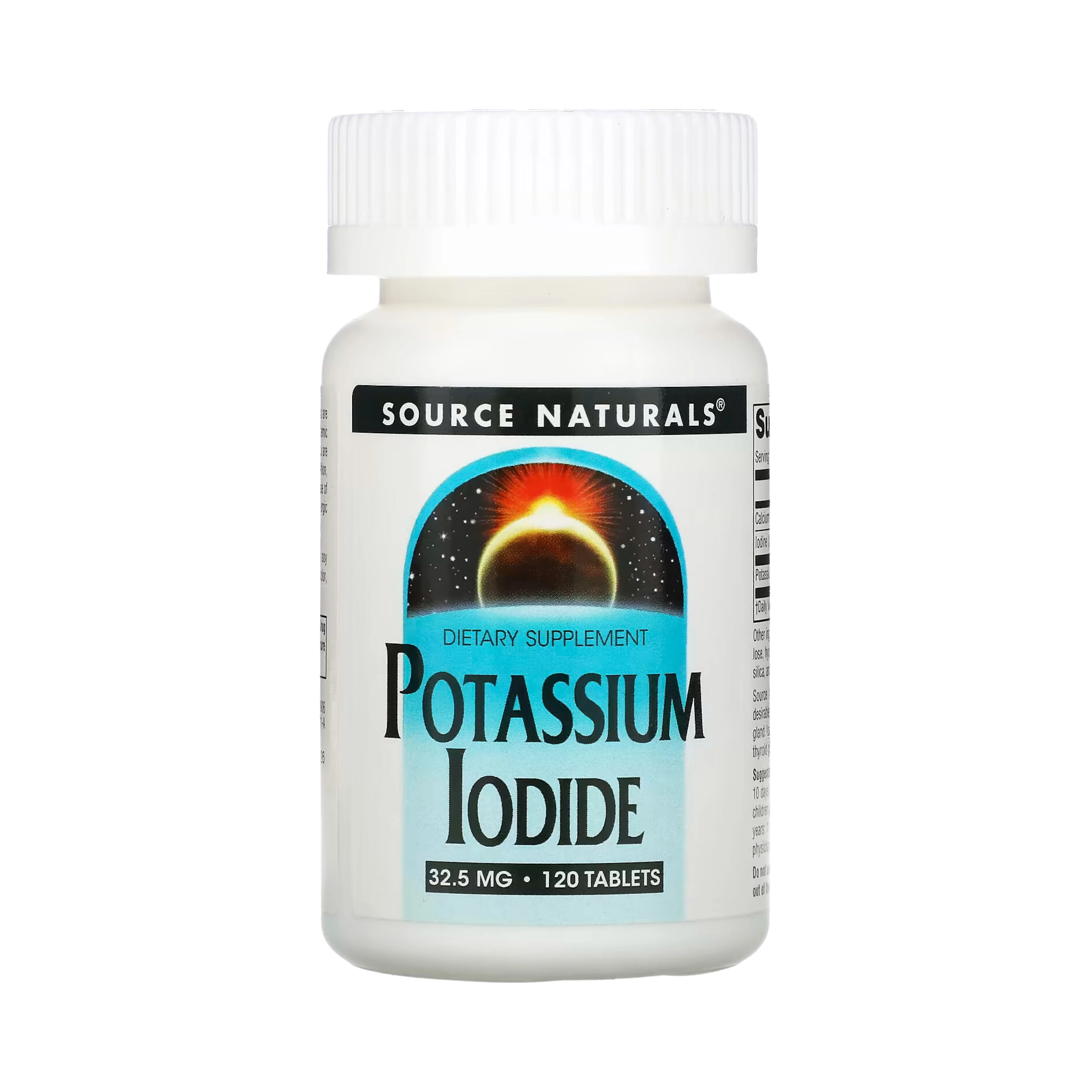 Source Naturals, Potassium Iodide, 32.5 Mg, 120 Tablets