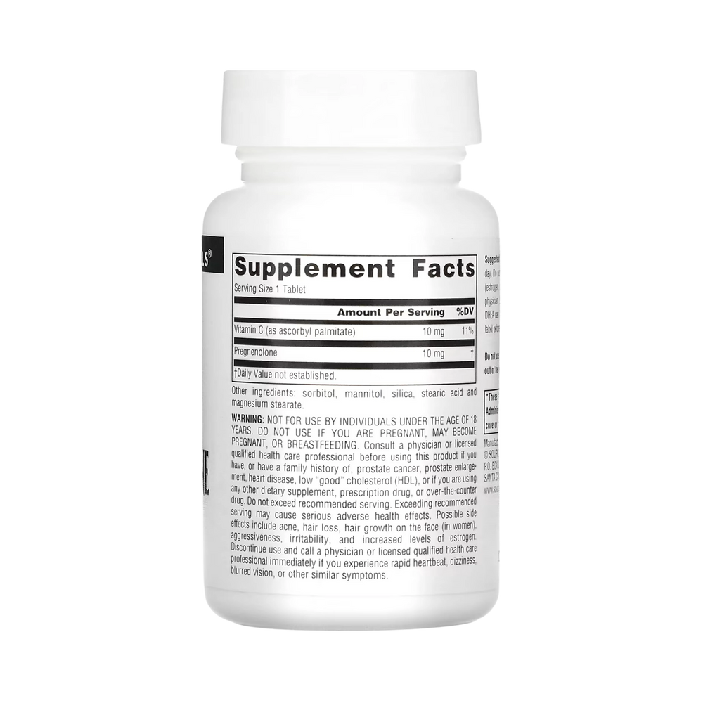 Source Naturals, Pregnenolone, 10 Mg, 120 Tablets