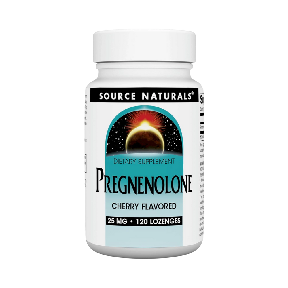 Source Naturals, Pregnenolone, 25 Mg, 120 Cherry Lozenge