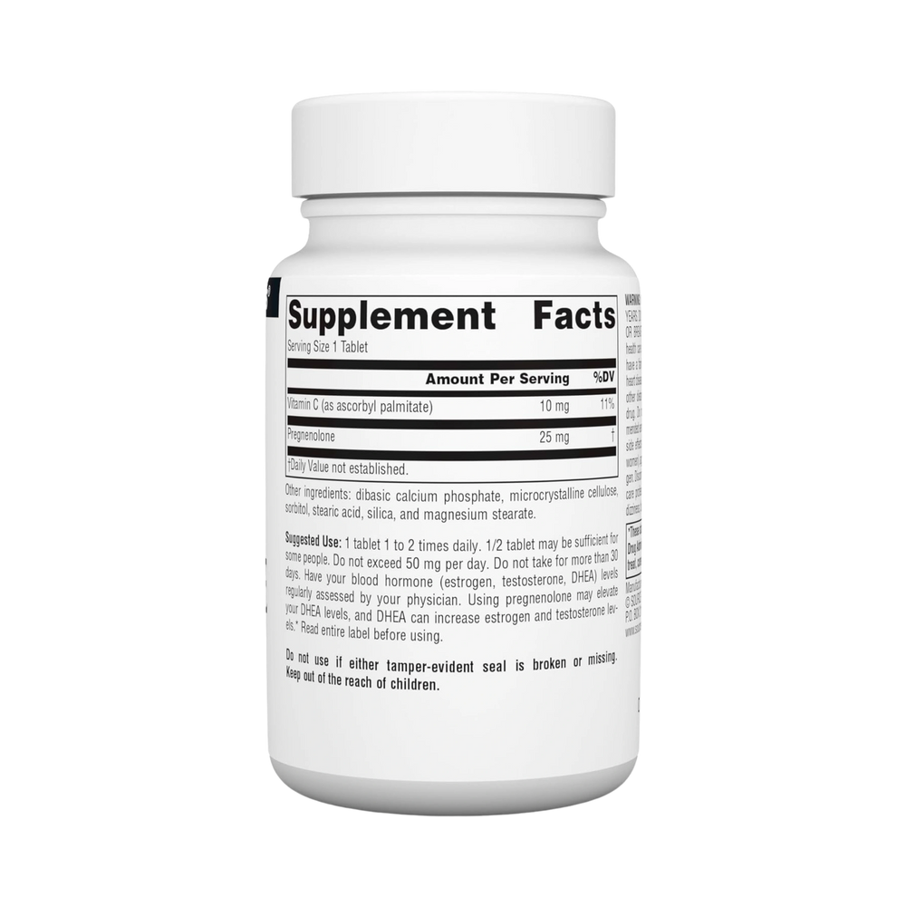 Source Naturals, Pregnenolone, 25 Mg, 120 Tablets