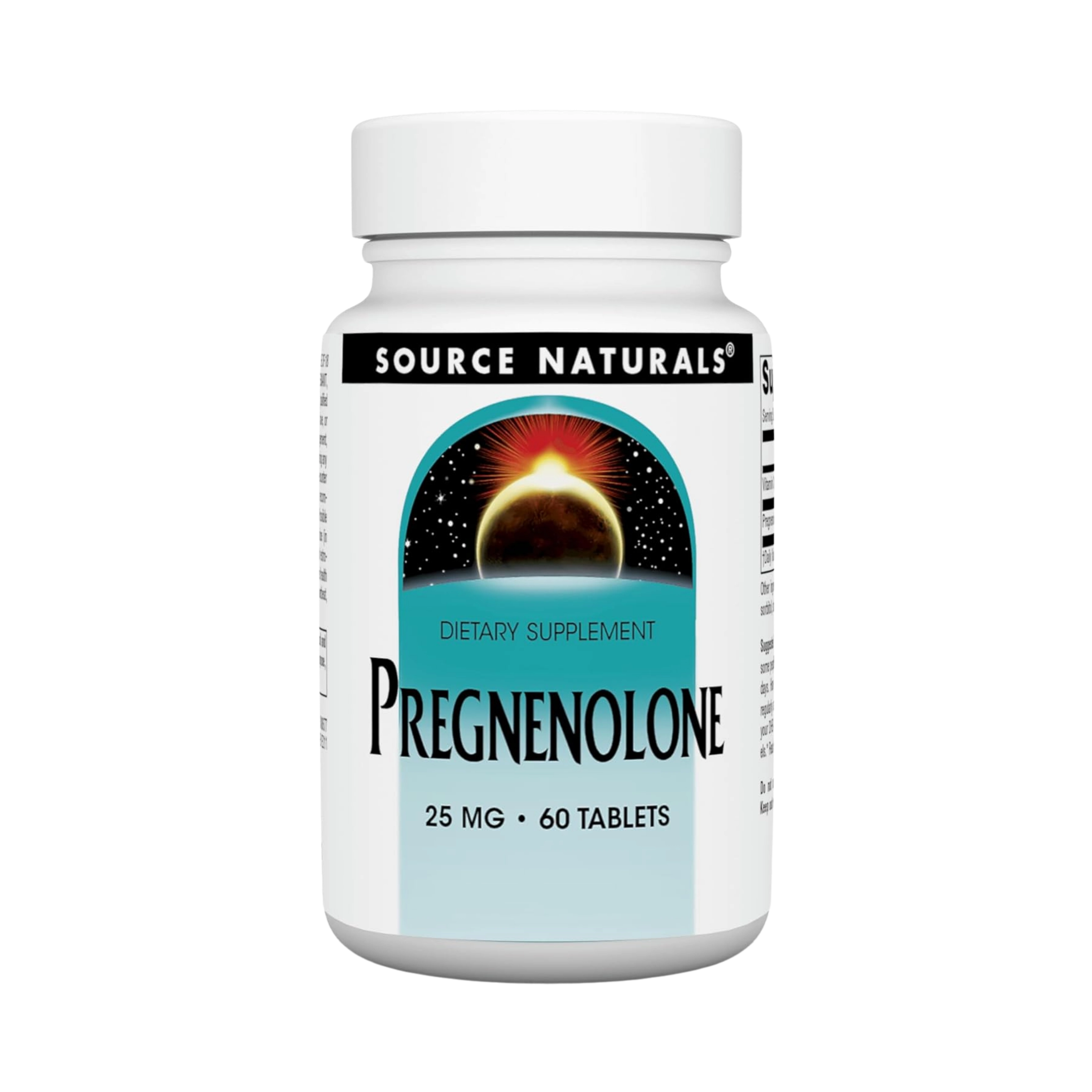 Source Naturals, Pregnenolone, 25 Mg, 60 Tablets