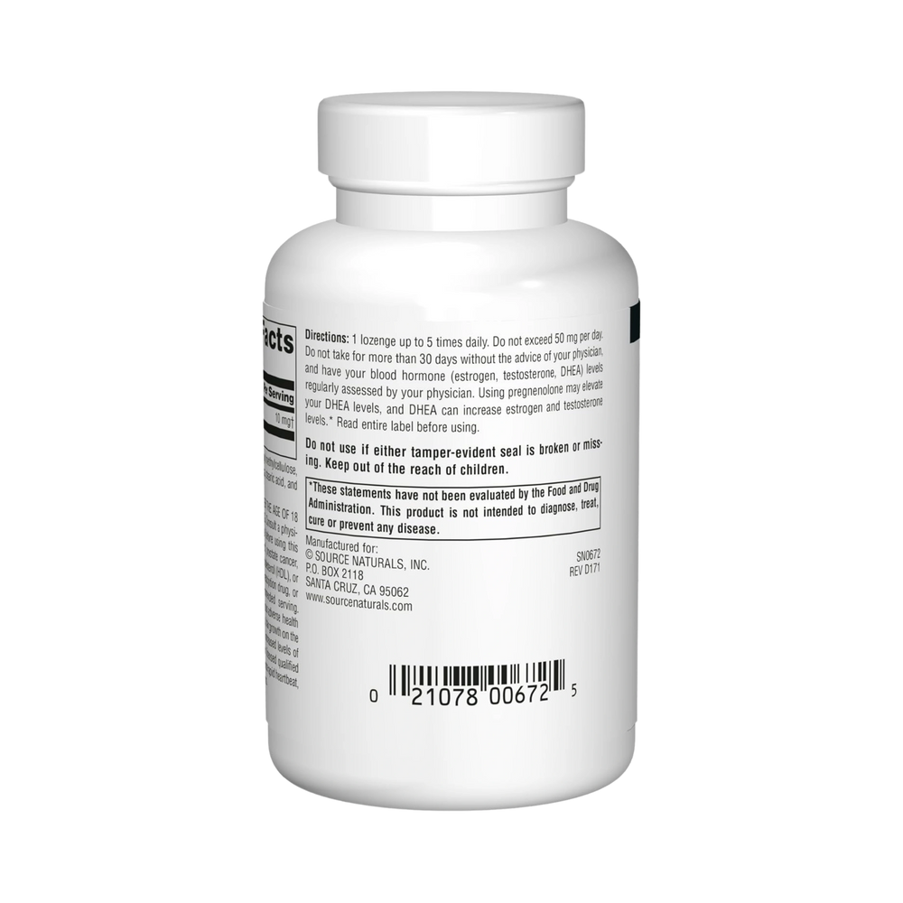 Source Naturals, Pregnenolone, Cherry Flavor, 10 Mg, 120 Lozenges