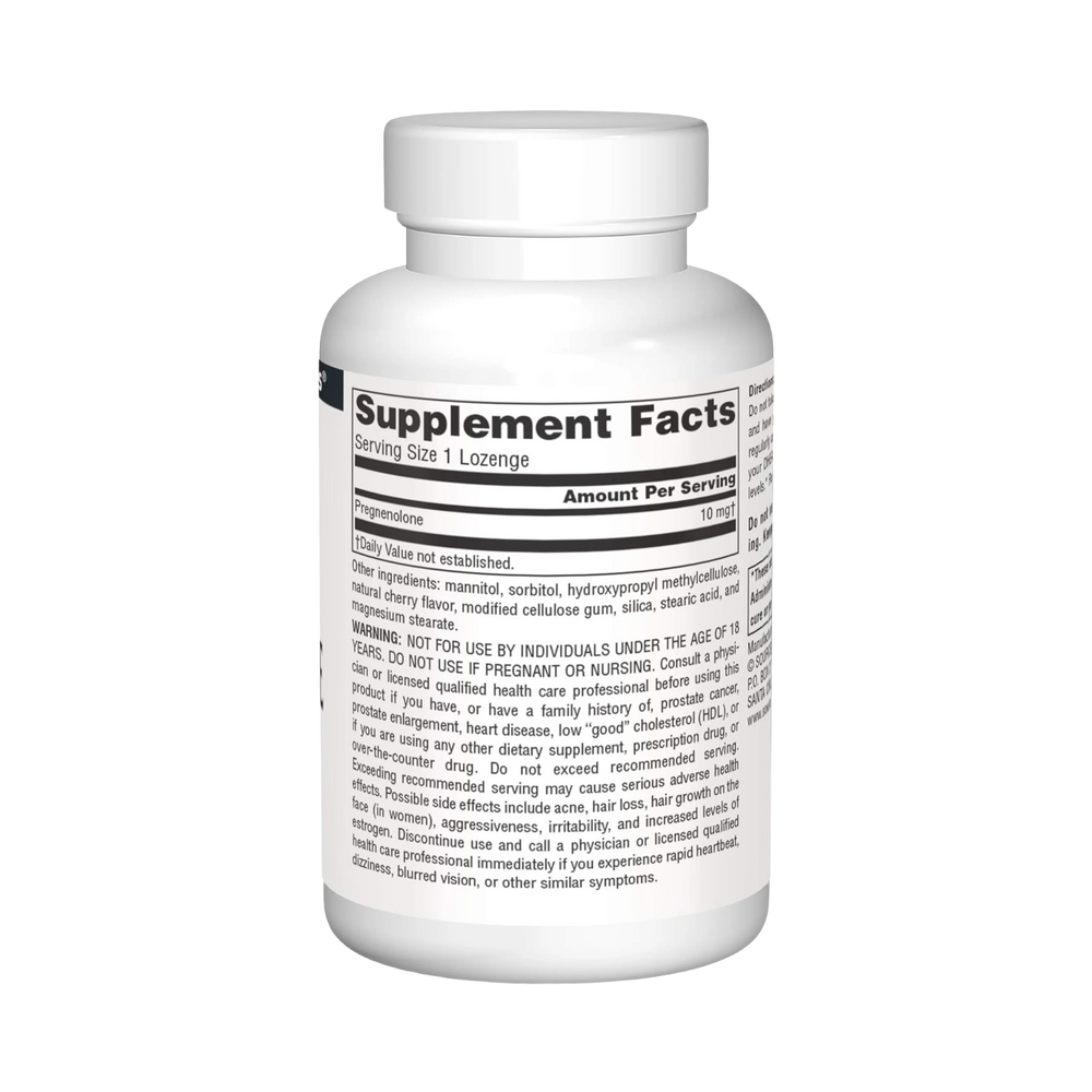 Source Naturals, Pregnenolone, Cherry Flavor, 10 Mg, 60 Lozenges