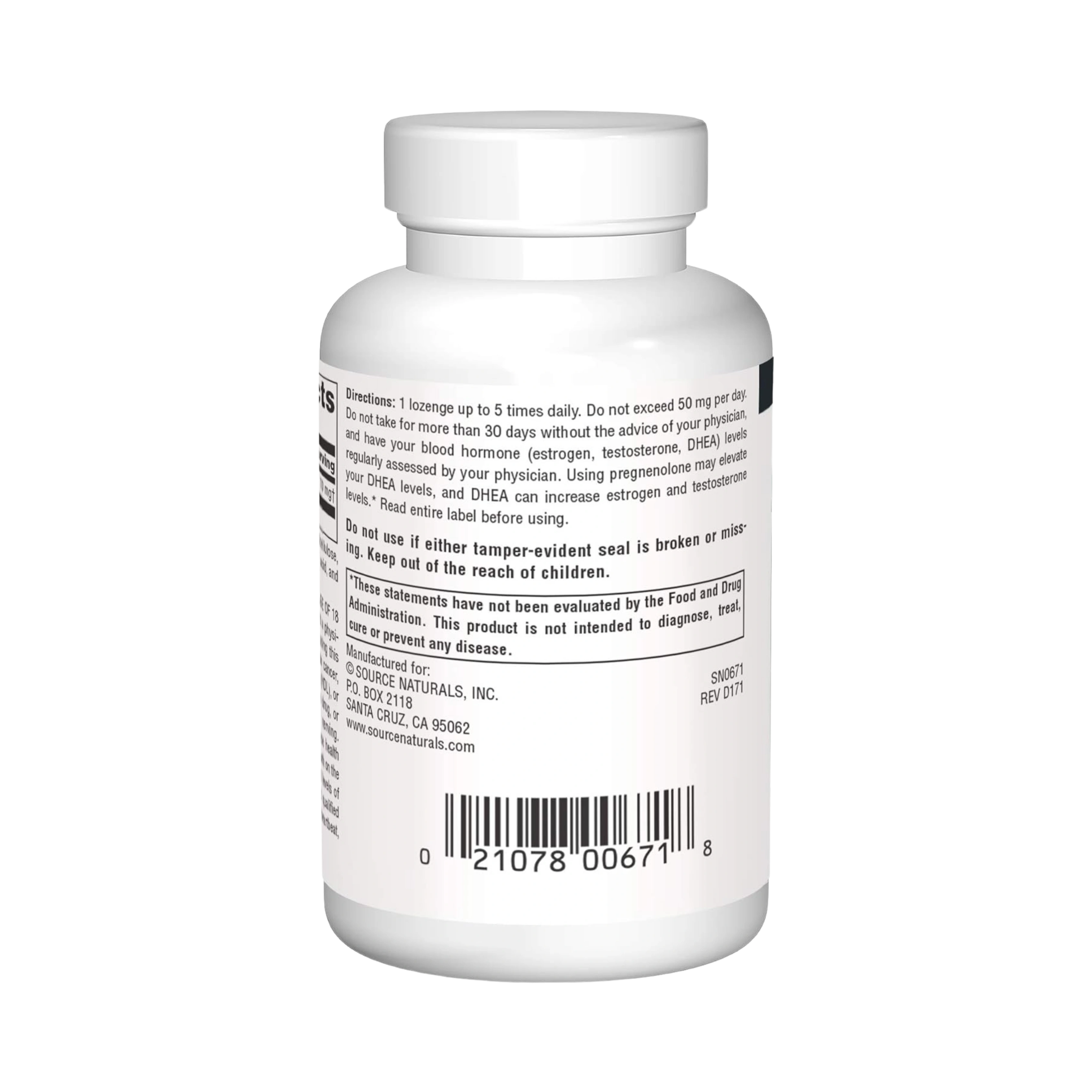 Source Naturals, Pregnenolone, Cherry Flavor, 10 Mg, 60 Lozenges