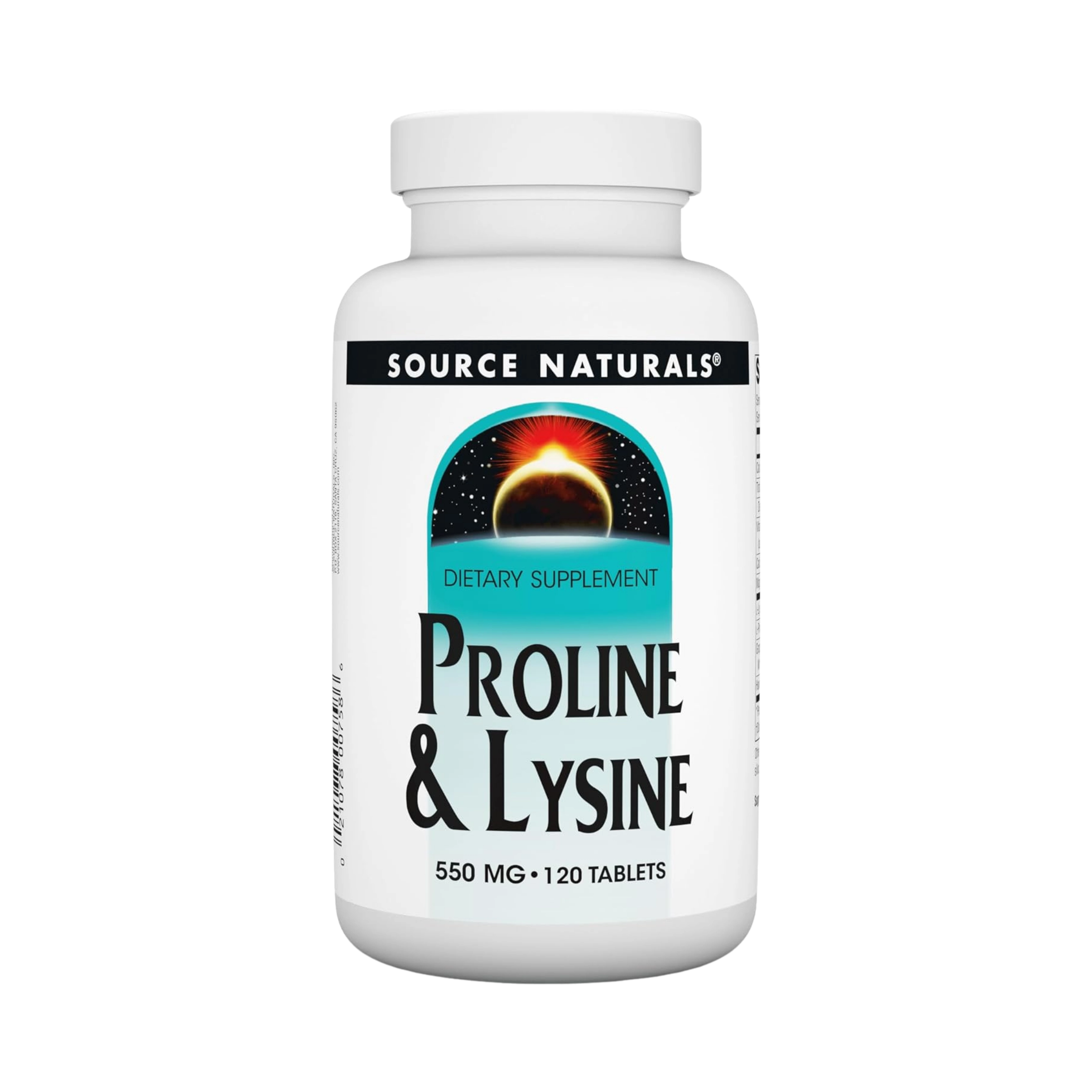 Source Naturals, Proline & Lysine, 550 Mg, 120 Tablets