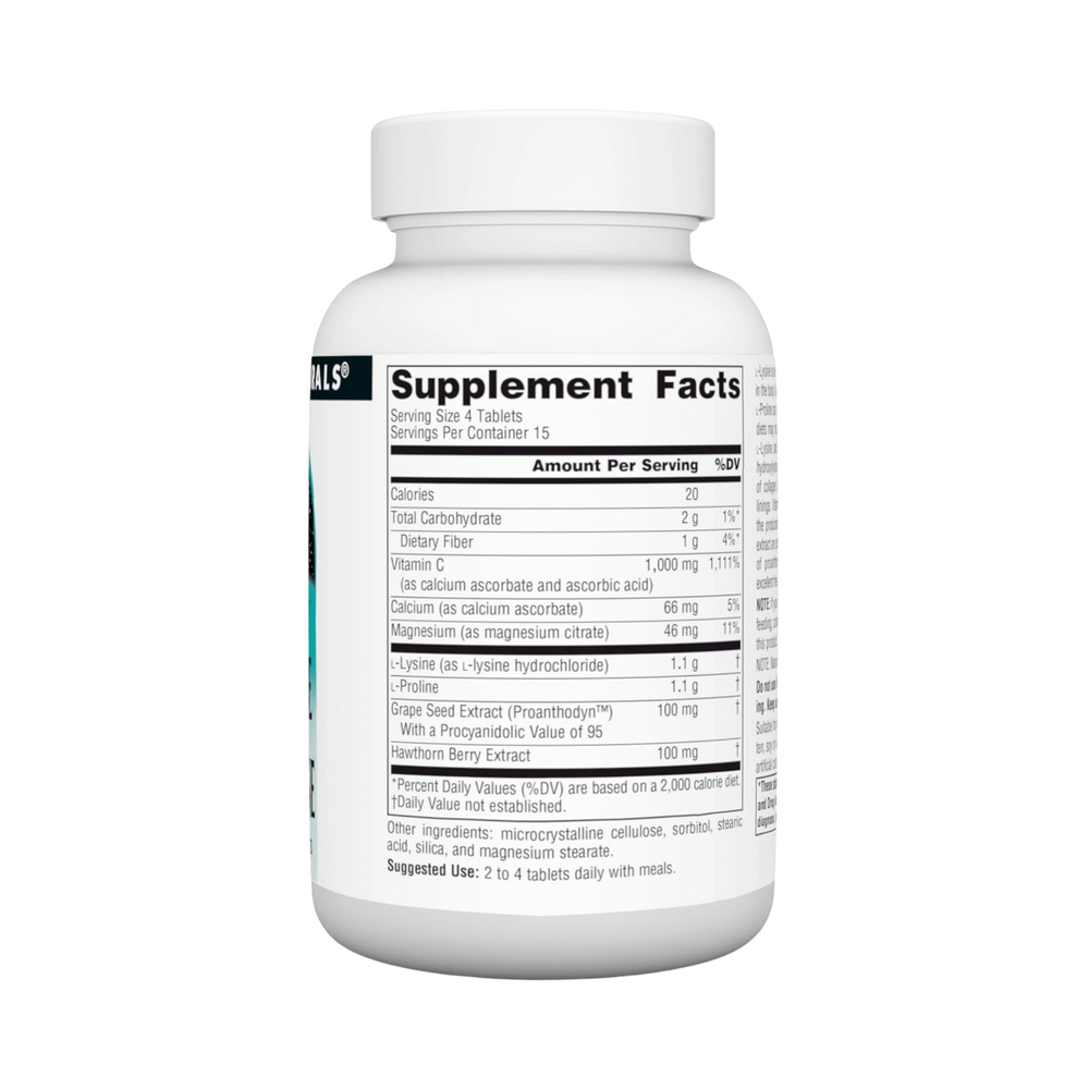 Source Naturals, Proline & Lysine, 550 Mg, 60 Tablets