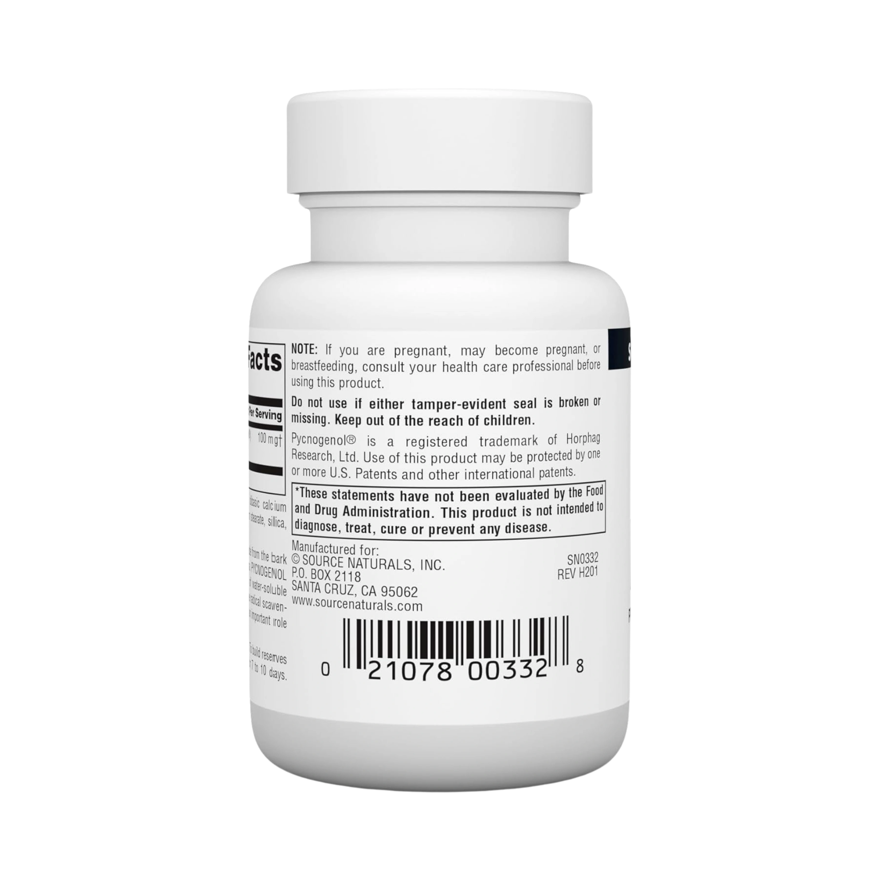 Source Naturals, Pycnogenol, 100 Mg, 30 Tablets