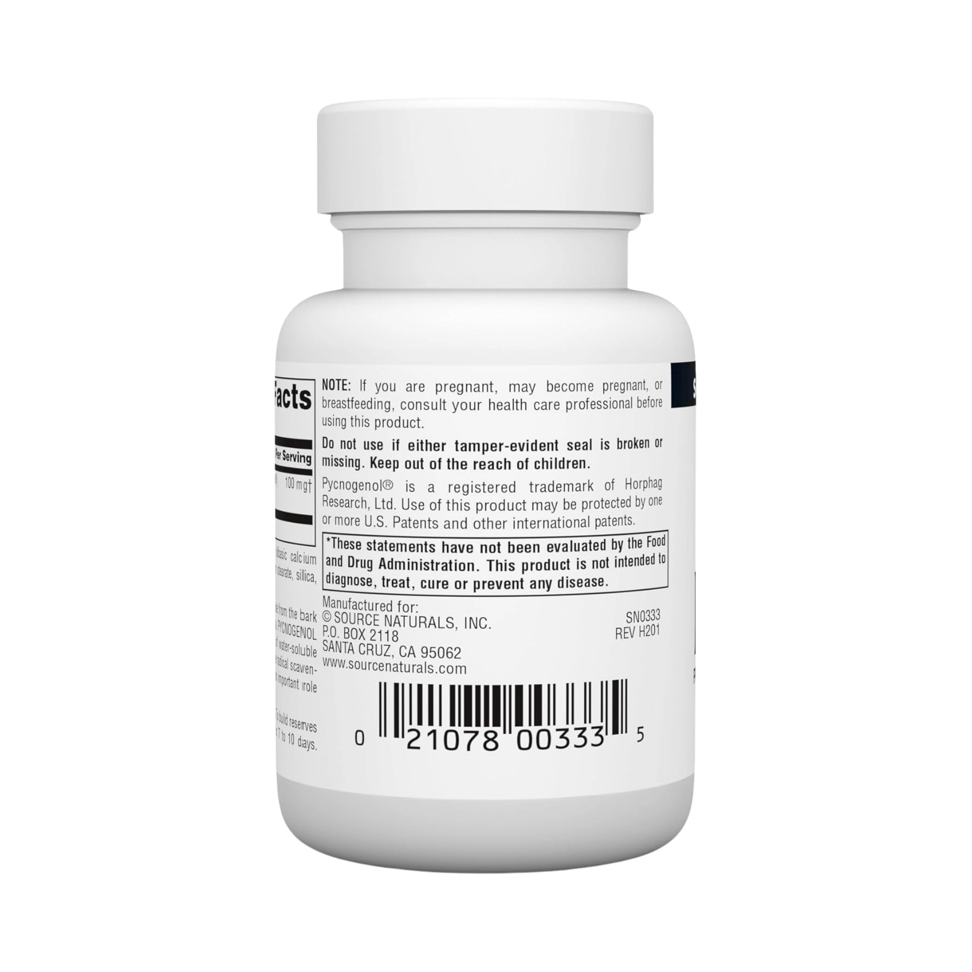 Source Naturals, Pycnogenol, 100 Mg, 60 Tablets