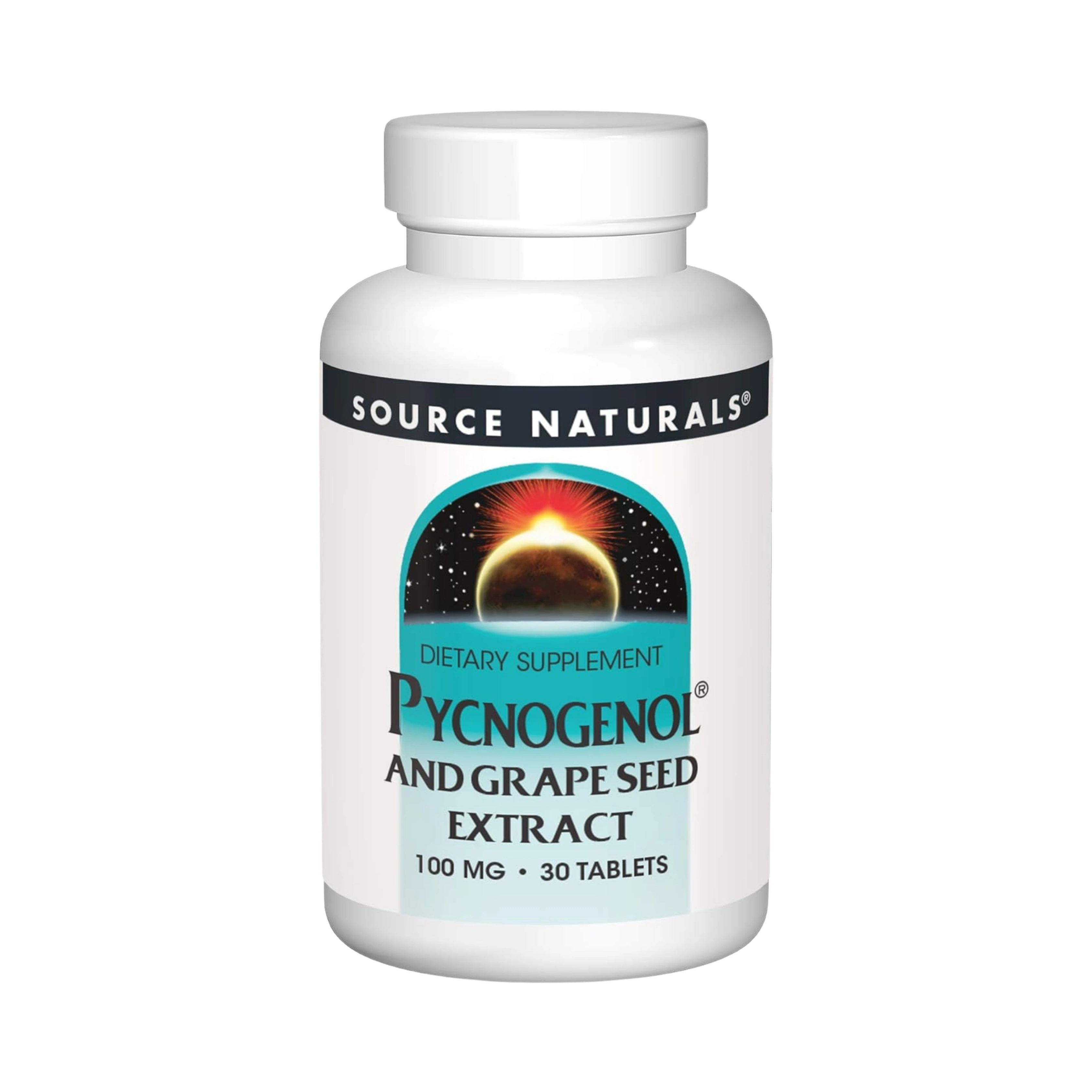 Source Naturals, Pycnogenol and Grape Seed Extract, 100 Mg, 30 Tablets