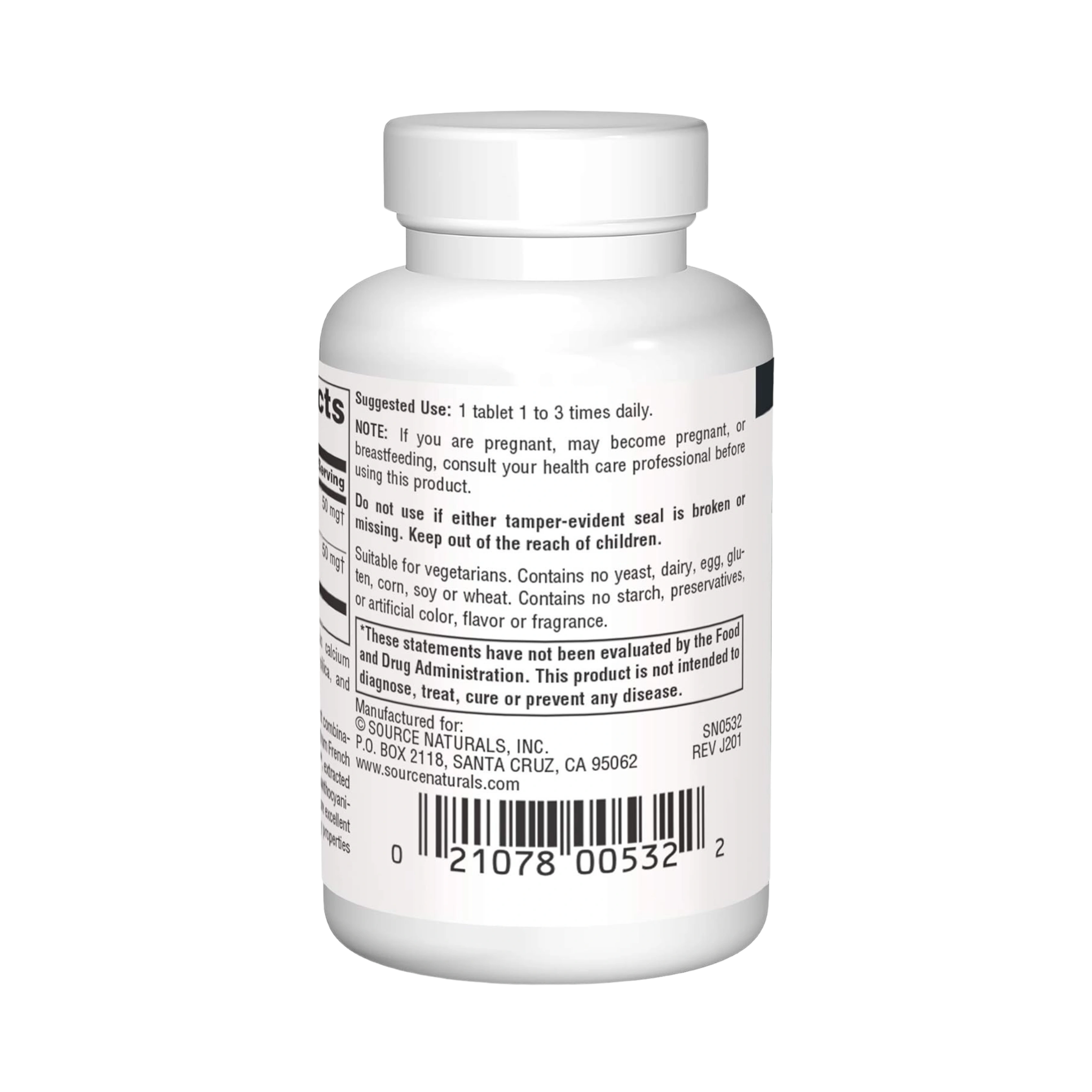 Source Naturals, Pycnogenol and Grape Seed Extract, 100 Mg, 30 Tablets