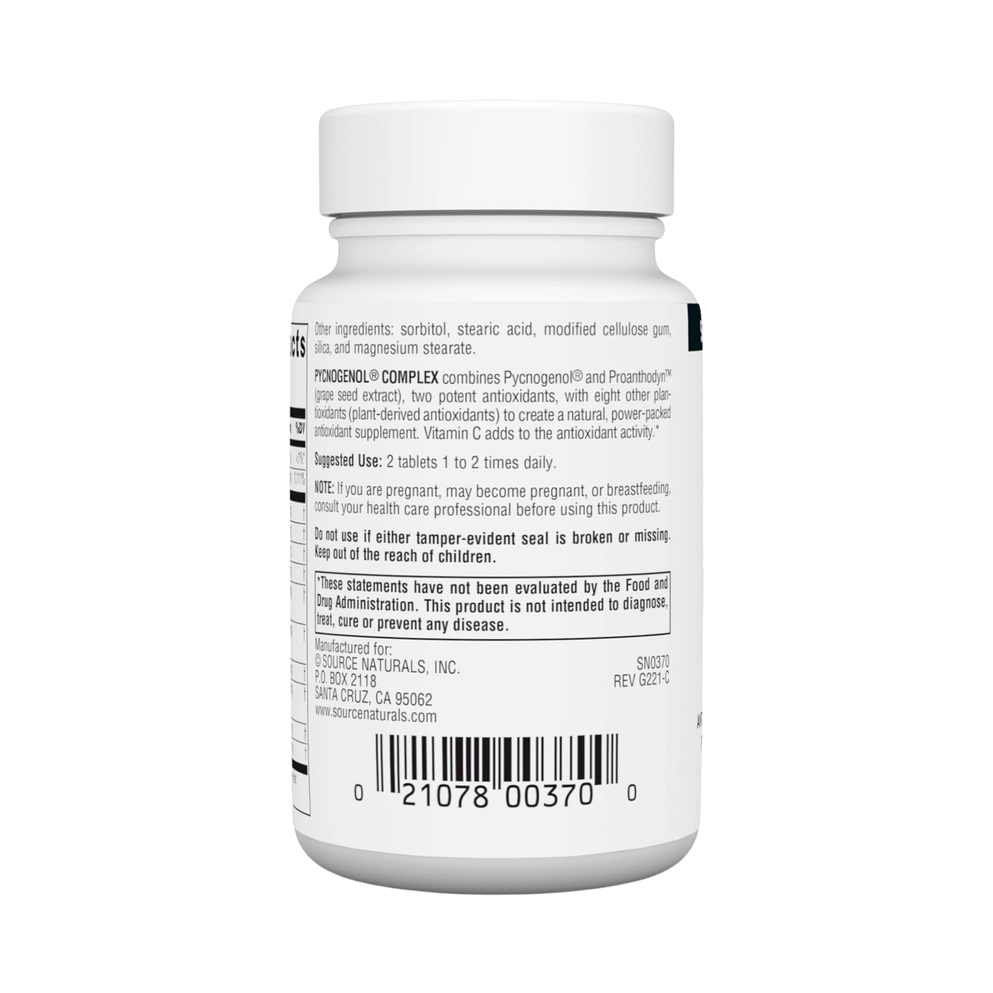 Source Naturals, Pycnogenol Complex, 30 Tablets