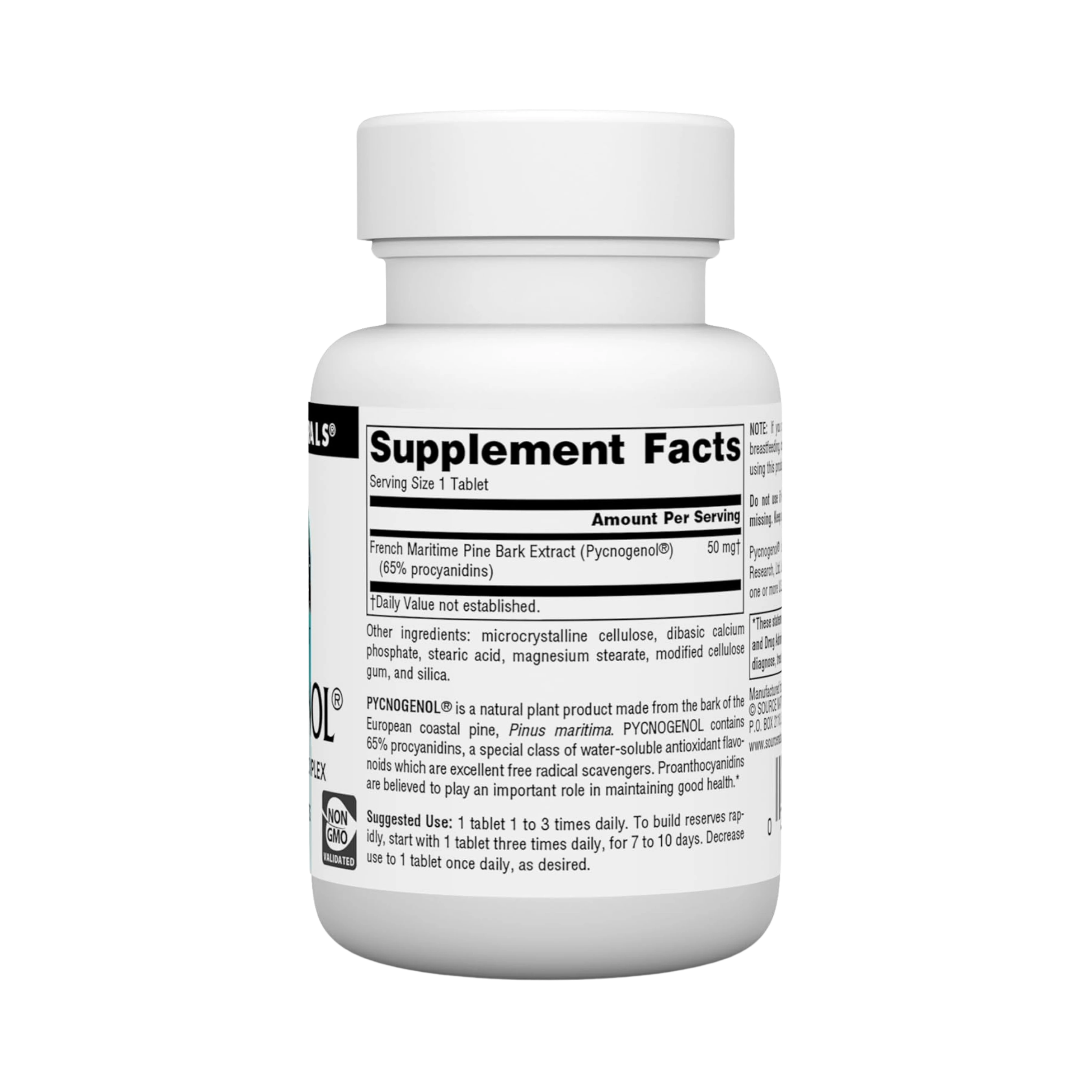 Source Naturals, Pycnogenol Proanthocyanidin Complex, 50 Mg, 30 Tablets