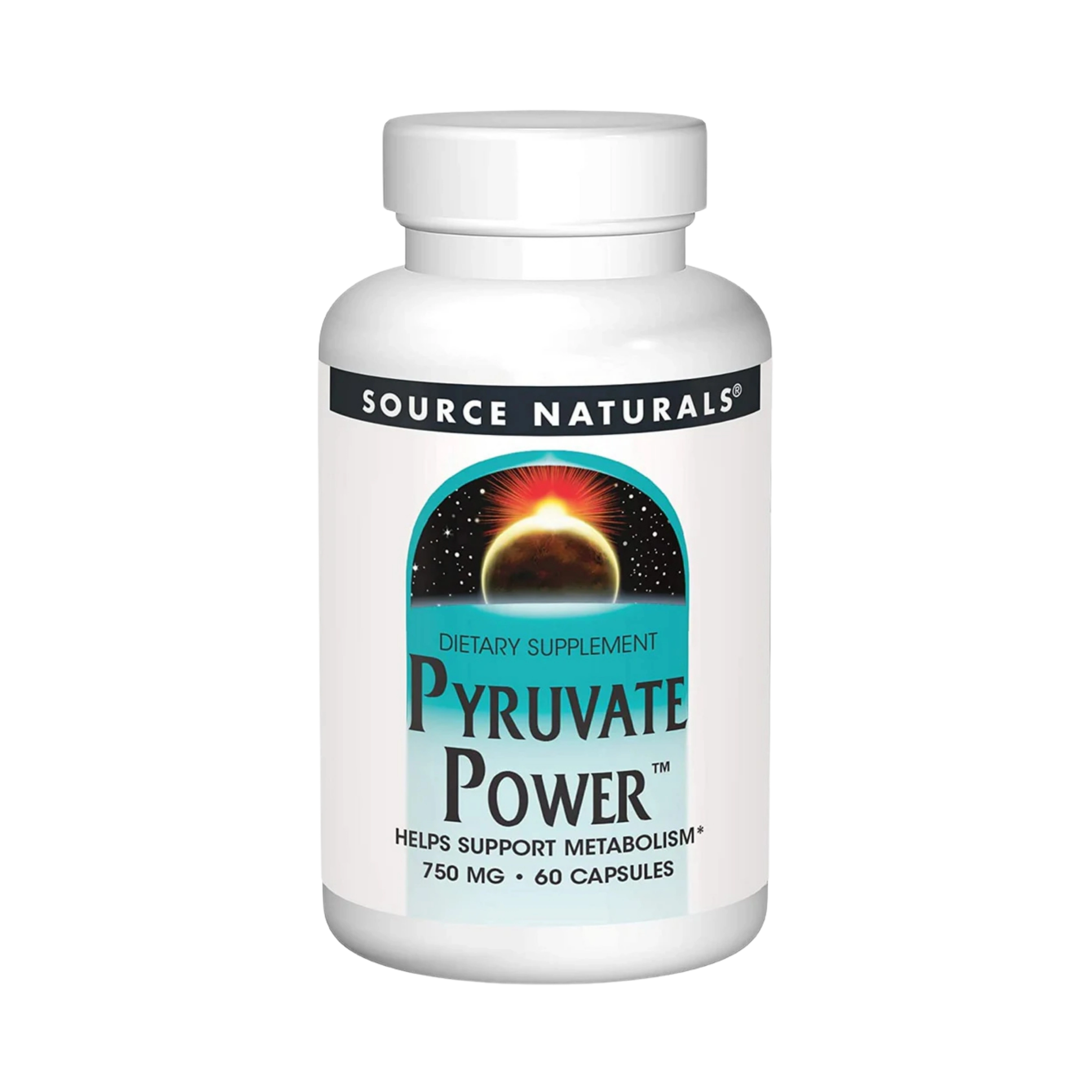 Source Naturals, Pyruvate Power, 750 Mg, 60 Capsules