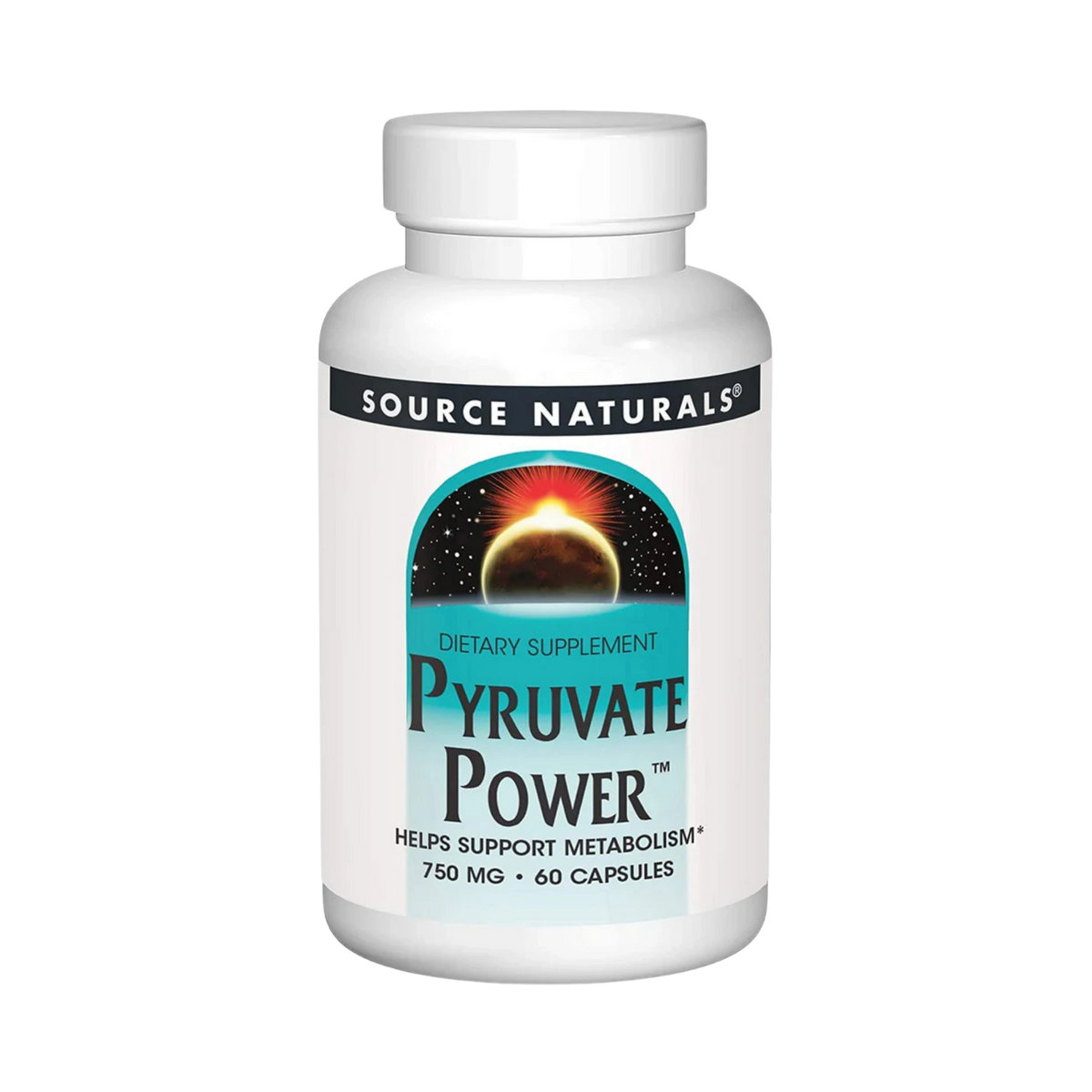 Source Naturals, Pyruvate Power, 750 Mg, 60 Capsules