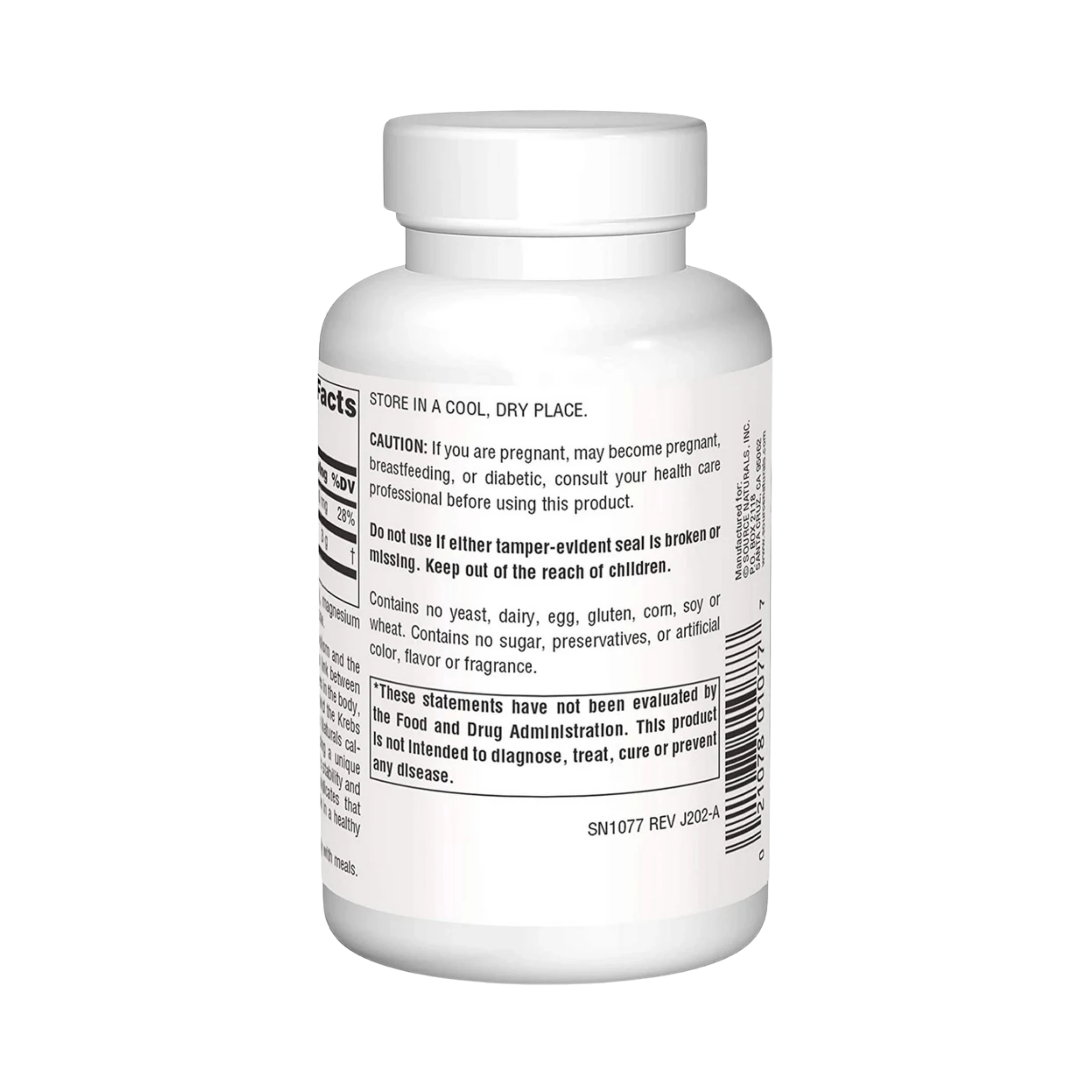 Source Naturals, Pyruvate Power, 750 Mg, 60 Capsules