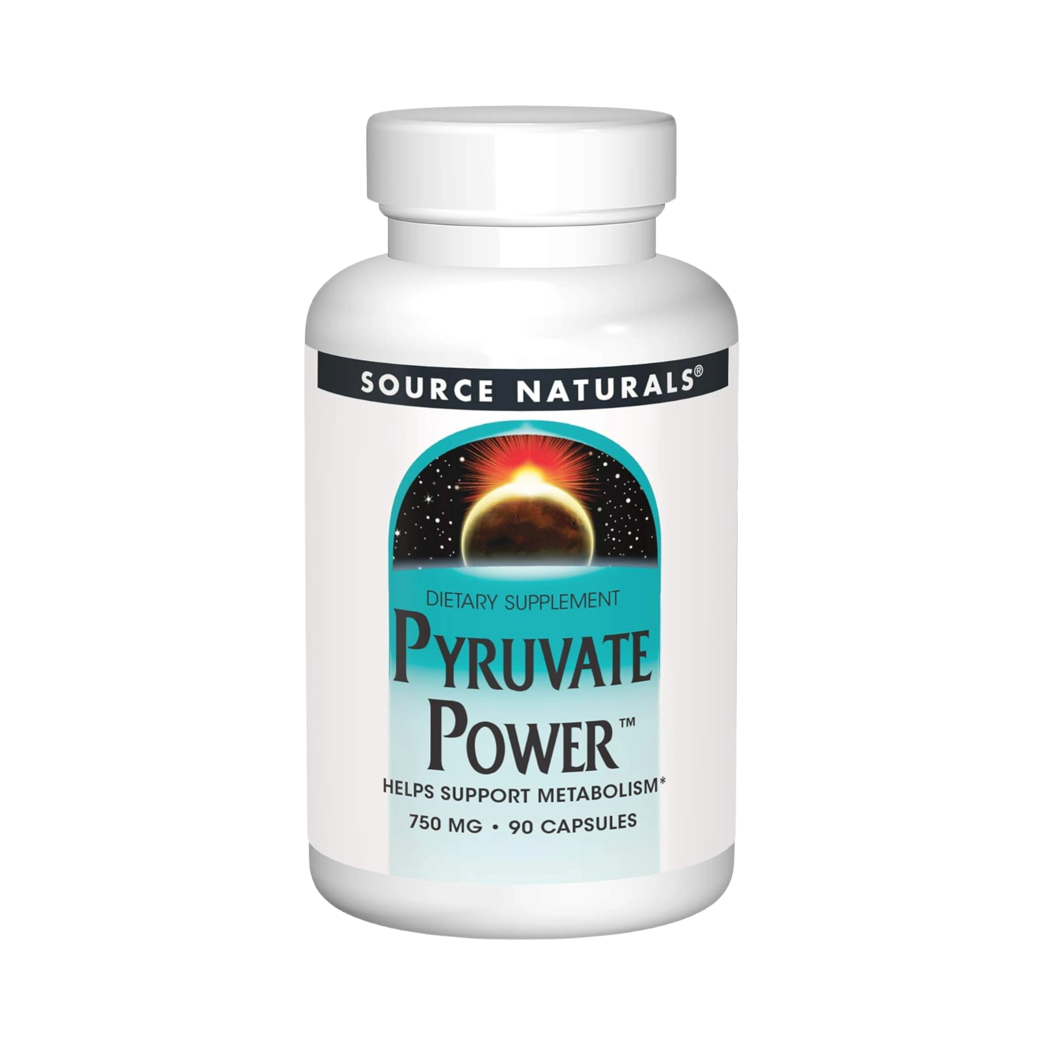 Source Naturals, Pyruvate Power, 750 Mg, 90 Capsules
