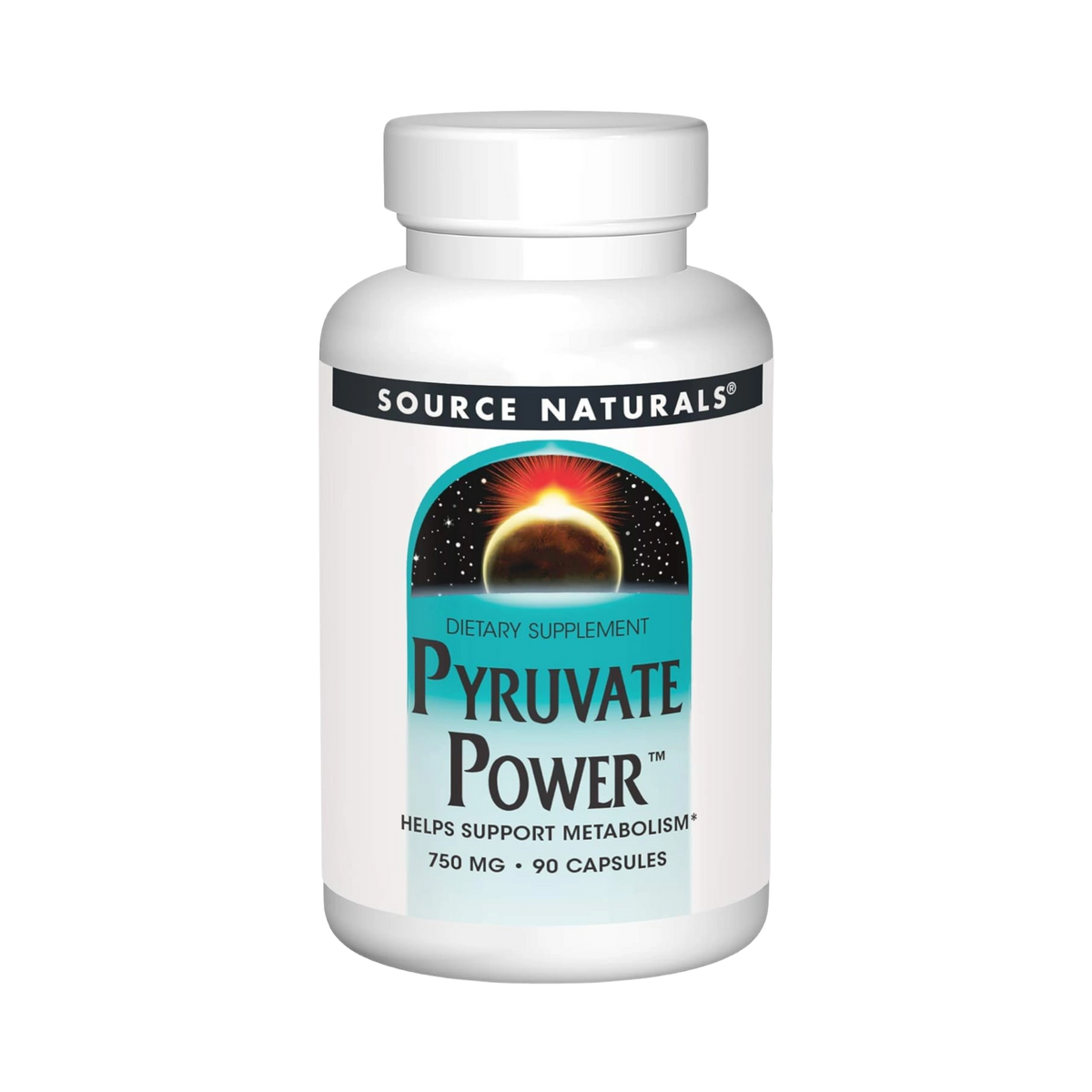 Source Naturals, Pyruvate Power, 750 Mg, 90 Capsules