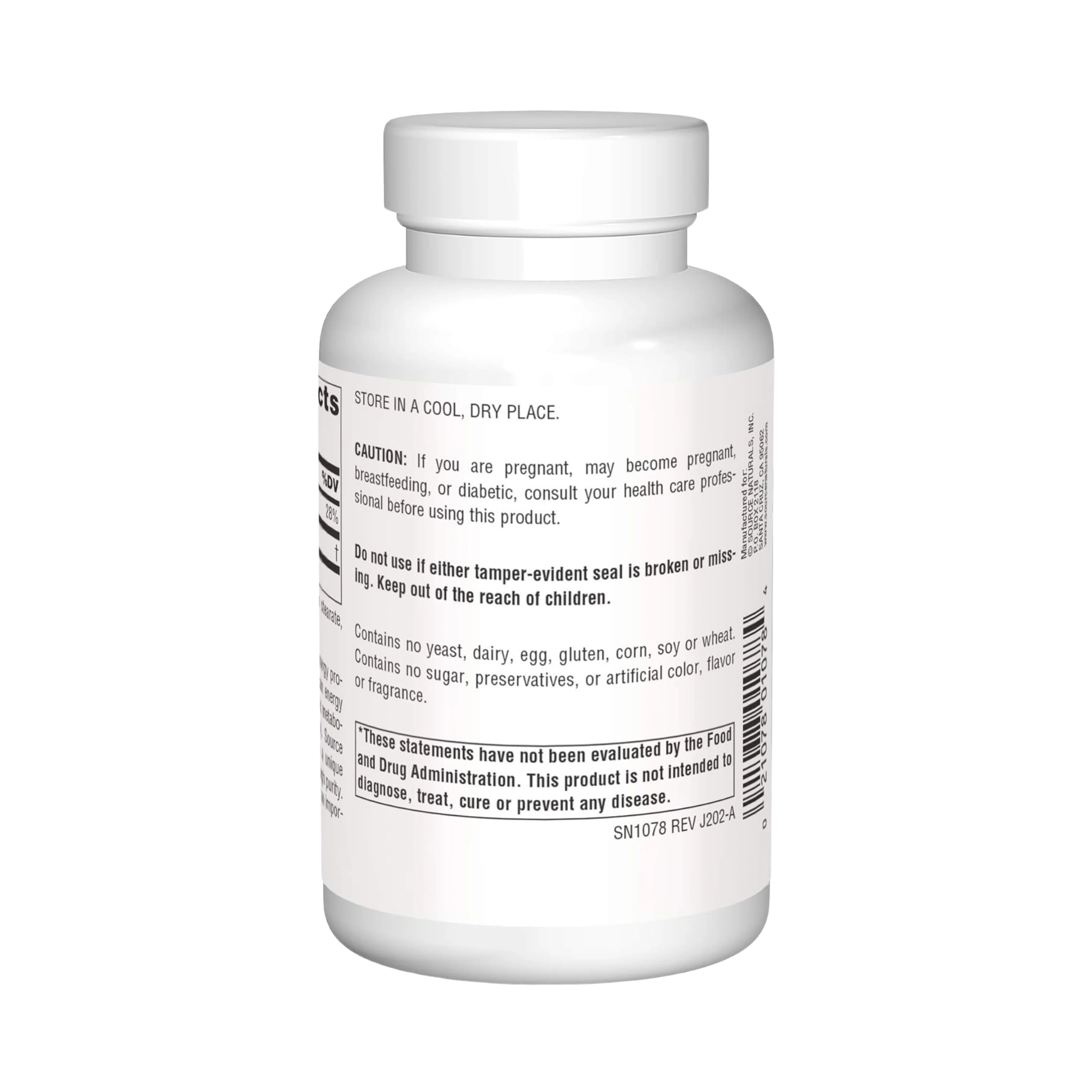 Source Naturals, Pyruvate Power, 750 Mg, 90 Capsules