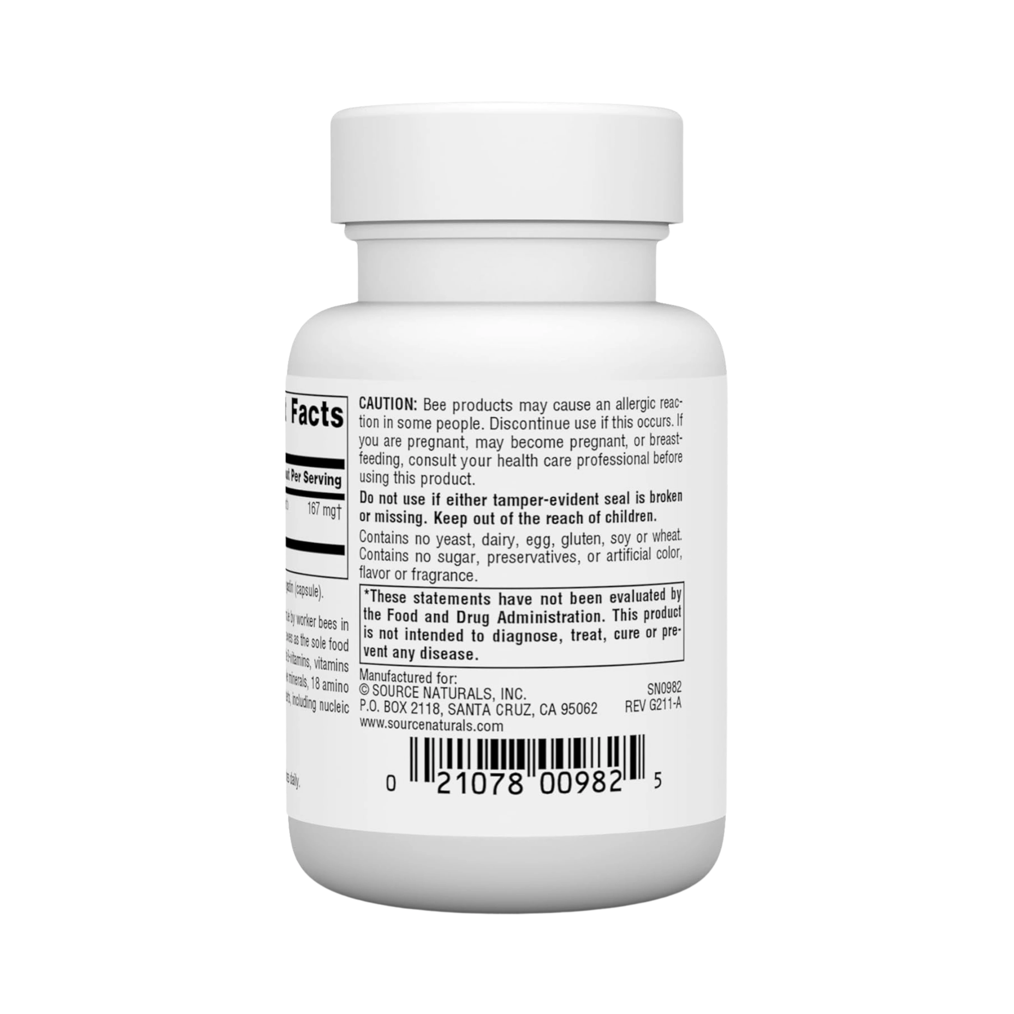 Source Naturals, Royal Jelly, 500 Mg, 30 Capsules