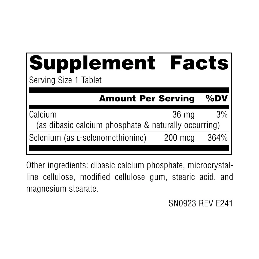 Source Naturals, Selenium, Yeast Free, 200 Mcg, 120 Tablets