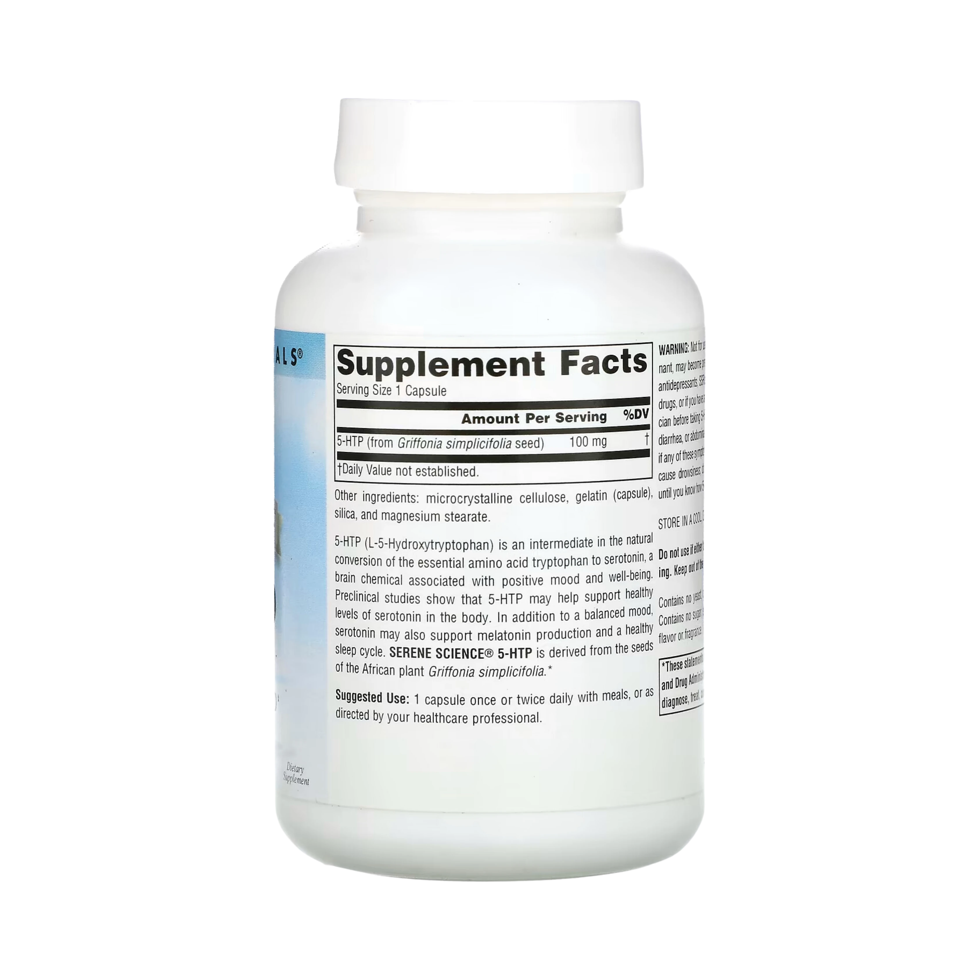 Source Naturals, Serene Science 5-HTP, 100 Mg, 30 Capsules