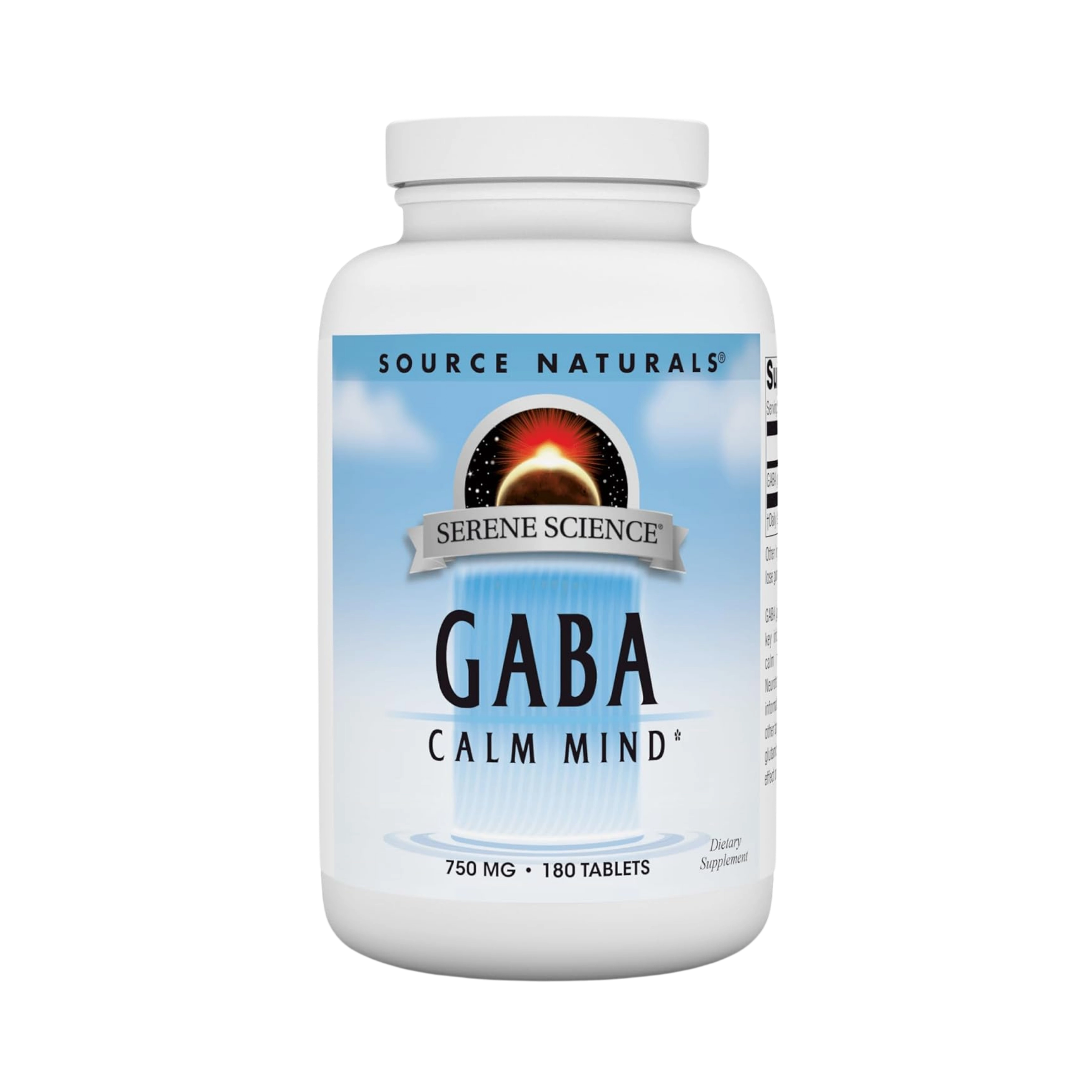 Source Naturals, Serene Science GABA, 750 Mg, 180 Tablets