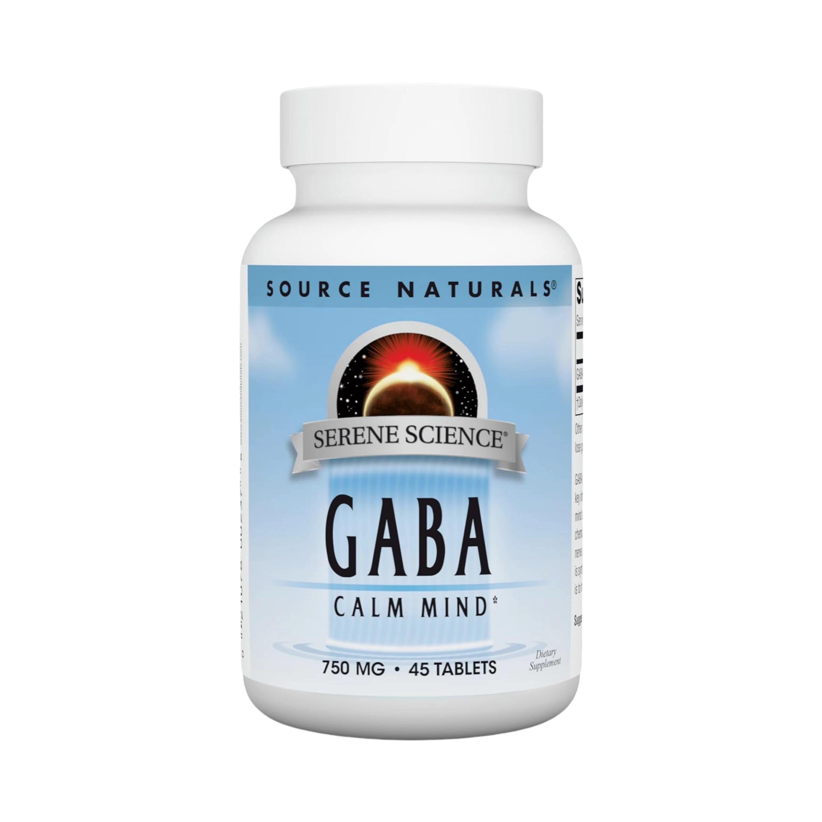 Source Naturals, Serene Science GABA 750 Mg, 45 Tablets