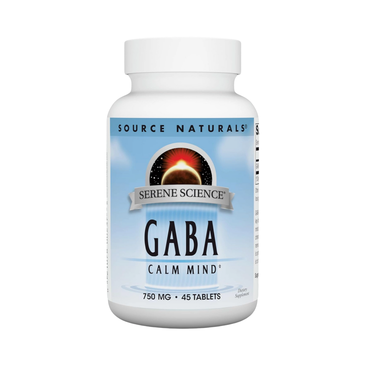 Source Naturals, Serene Science GABA 750 Mg, 45 Tablets