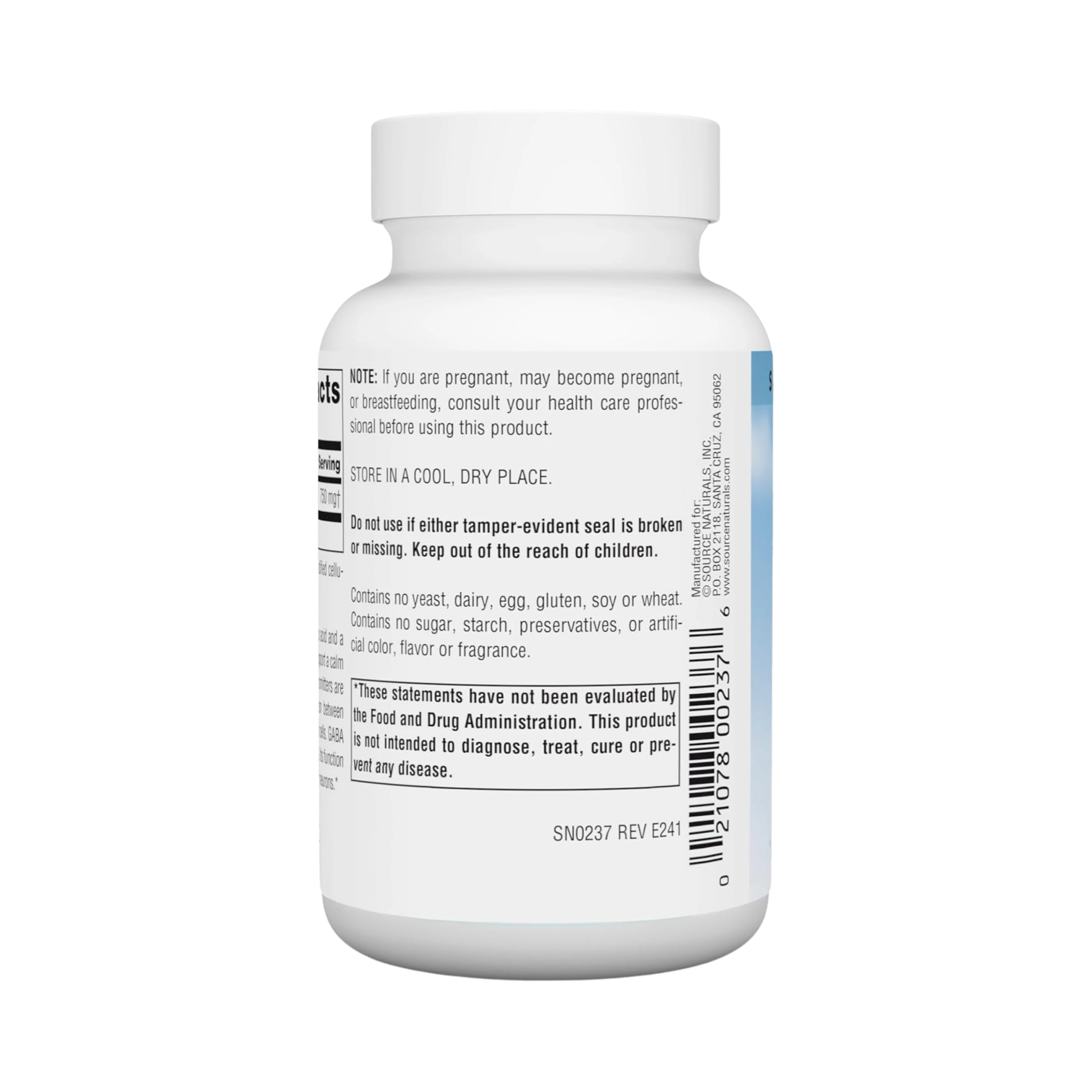 Source Naturals, Serene Science GABA 750 Mg, 45 Tablets