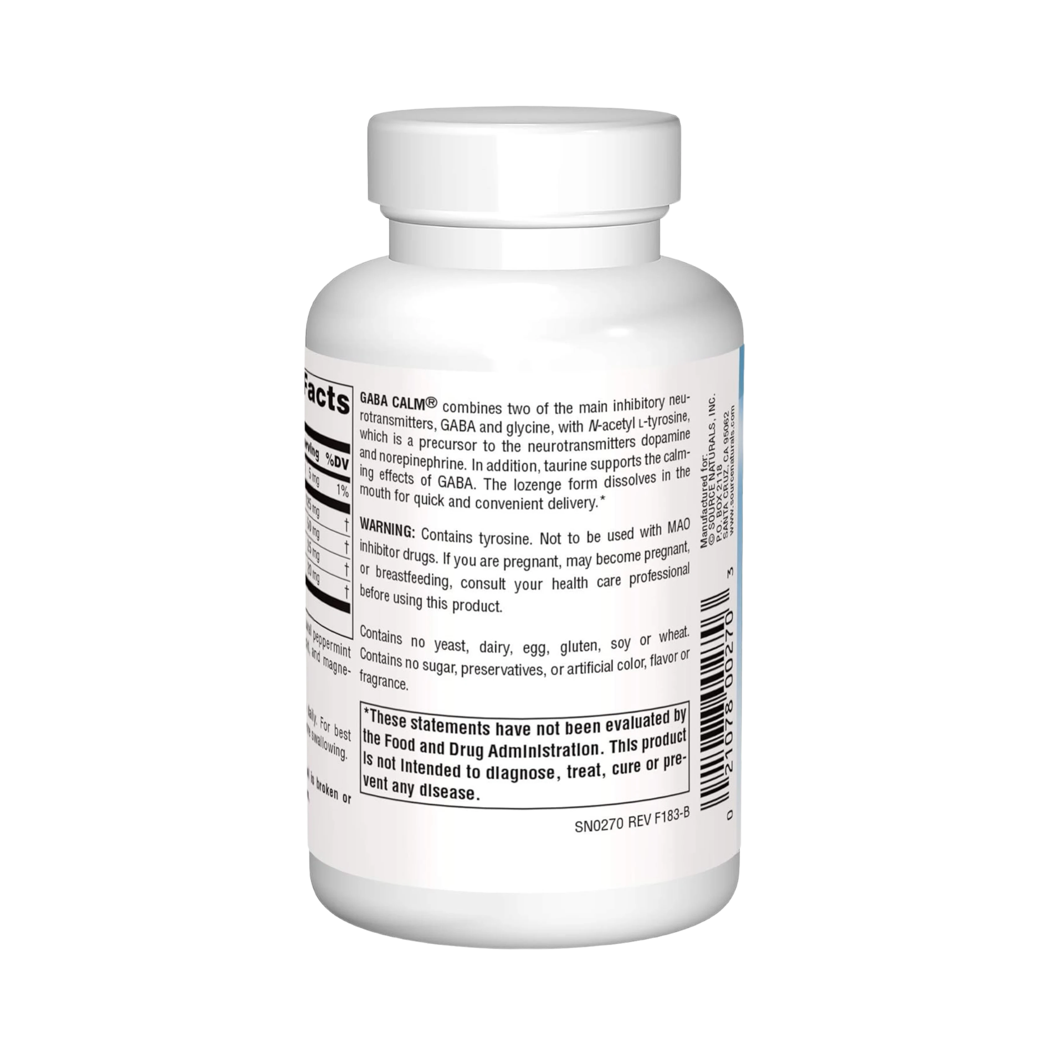 Source Naturals, Serene Science, GABA Calm, 120 Peppermint Lozenges