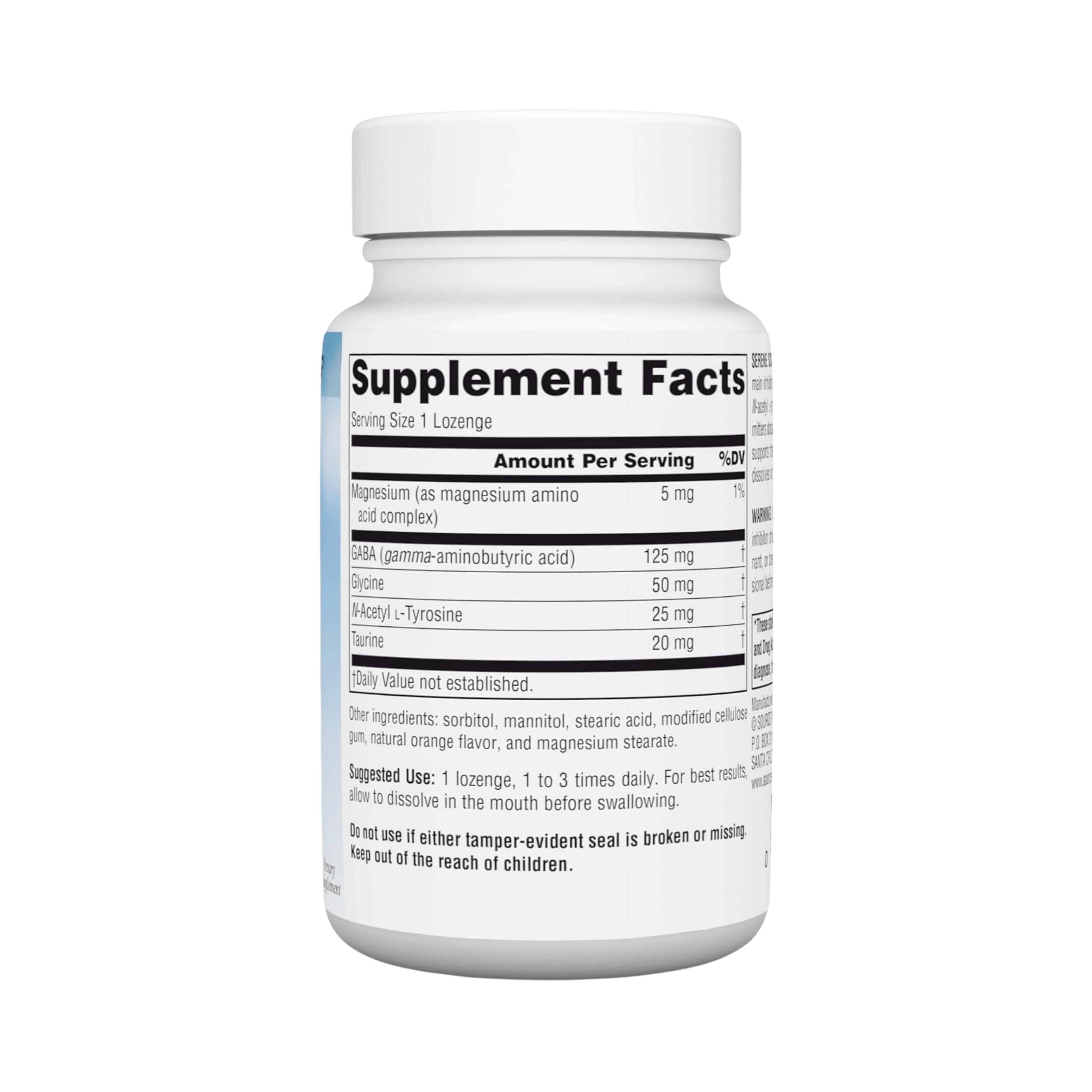 Source Naturals, Serene Science GABA Calm, 60 Orange Lozenge